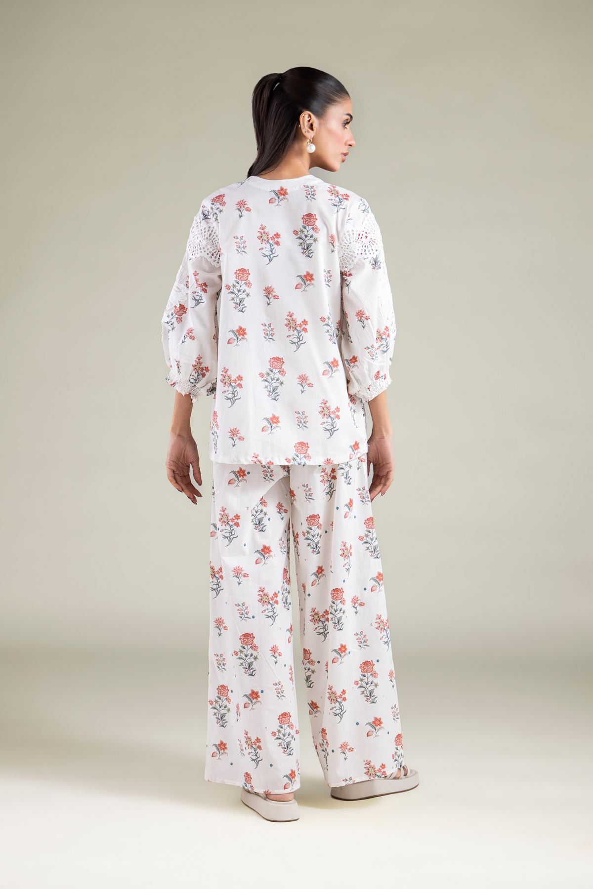 Embroidered Cambric Blouse - 6-26-105-A-D-VG