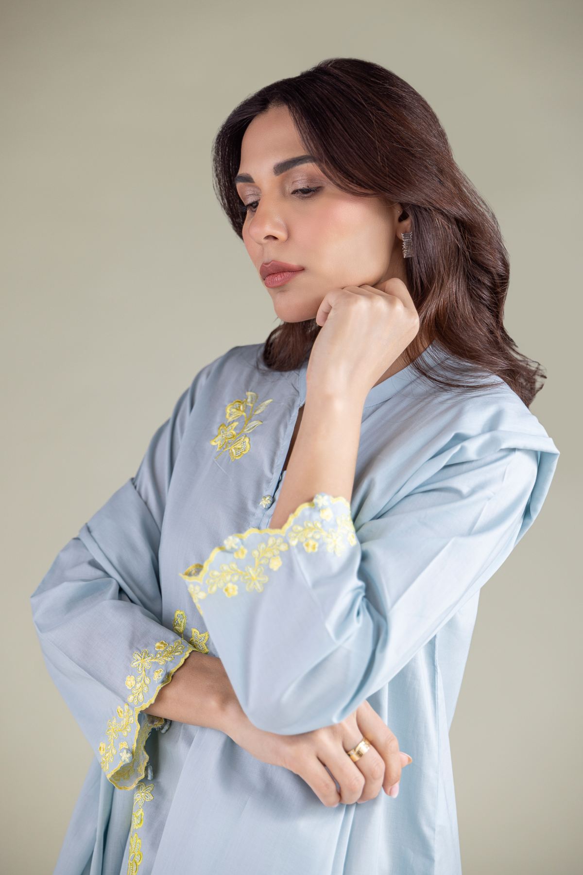 Embroidered Lawn Dupatta - 1-26-127-C-C-VG