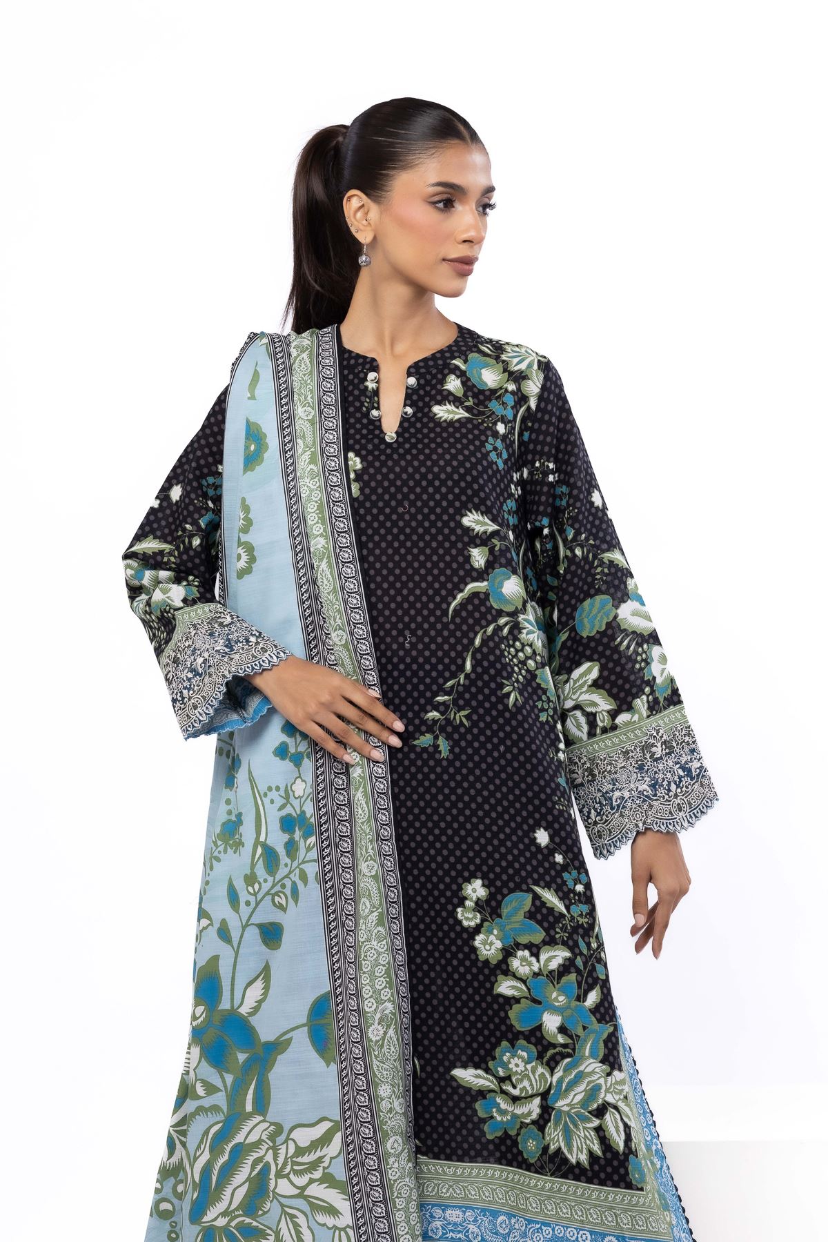Embroidered Khaddar Tailored 3 Piece - KRN09AST-VG