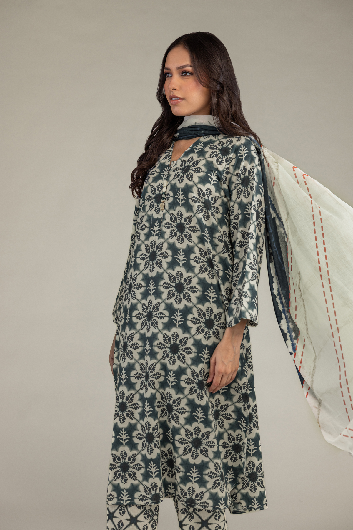 Printed Voile Voile Printed Dupatta - 1-26-102-A-F-VG