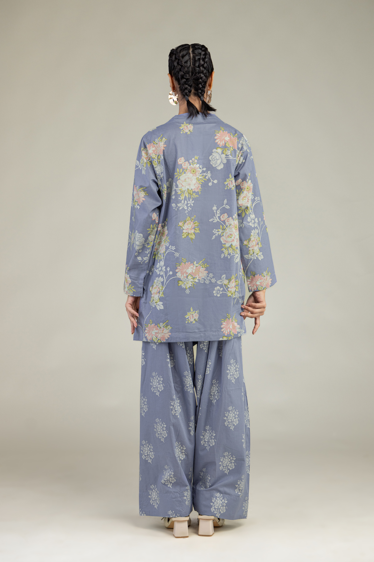 Printed Cambric Floral Cambric Kurta - 1-26-240-A-I1-VG