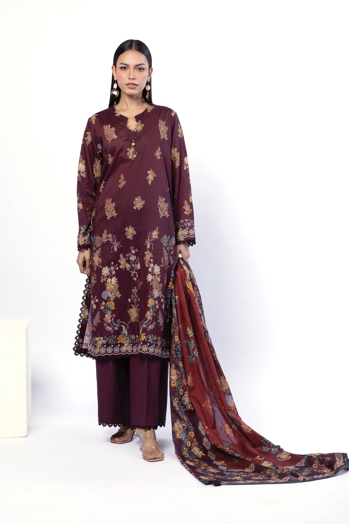 Printed Jacquard Fabrics 3 Piece - A22-26-103FA1-VG