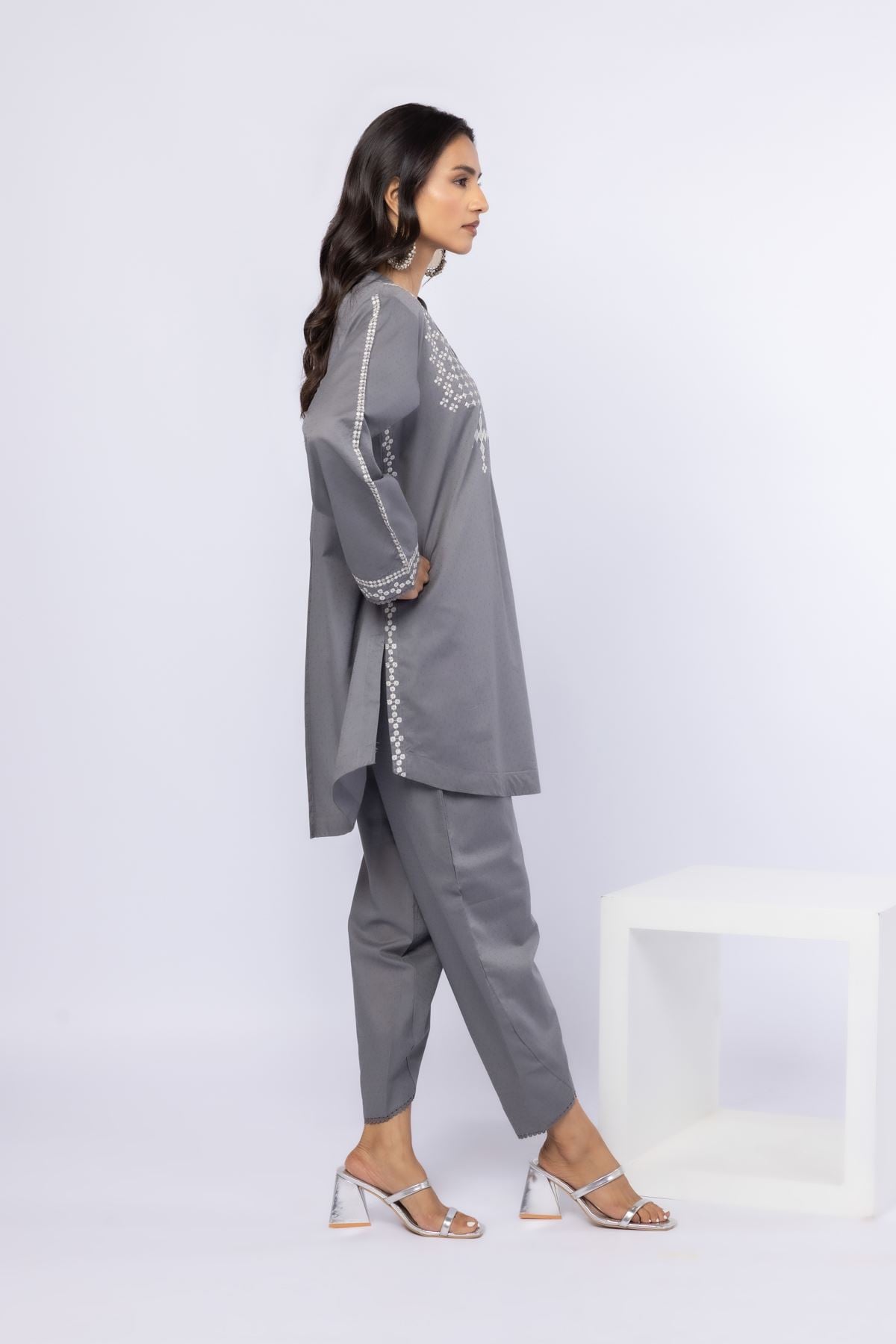 Dyed Cotton Dobby Pants - 25-09-9S2-03BA-VG