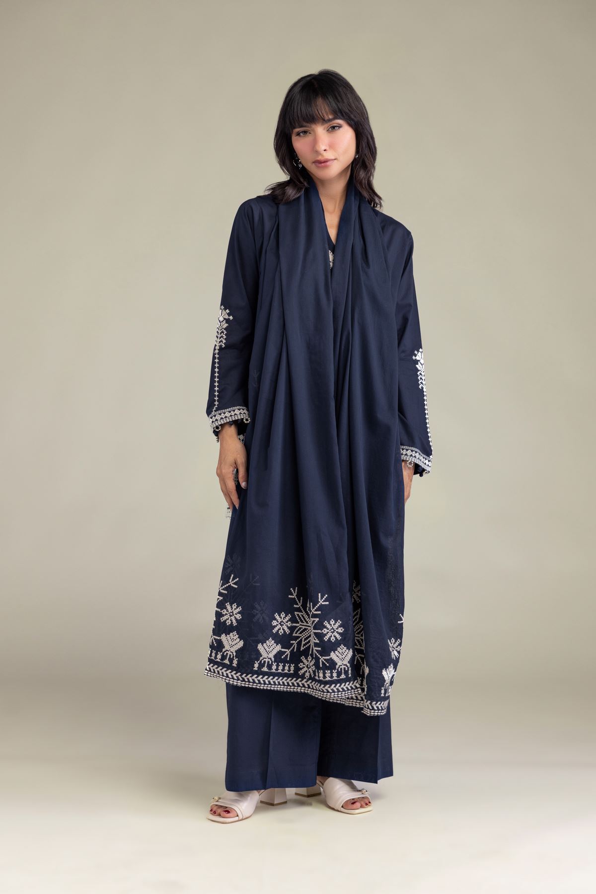 Embroidered Lawn Lawn Threadwork Dupatta - 1-26-231-A-I1-VG