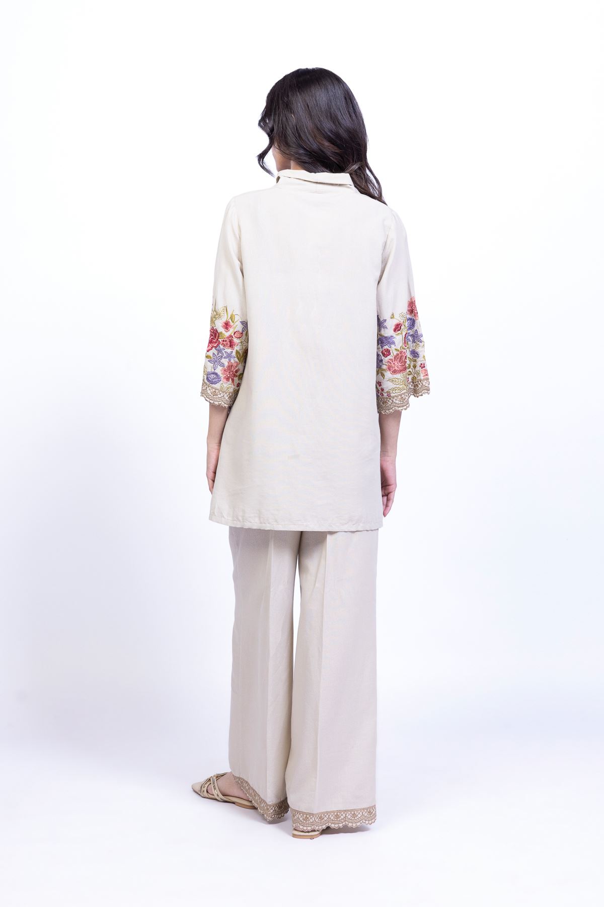 Embroidered Karandi Kurta - 25-09-11E5-05TB-VG