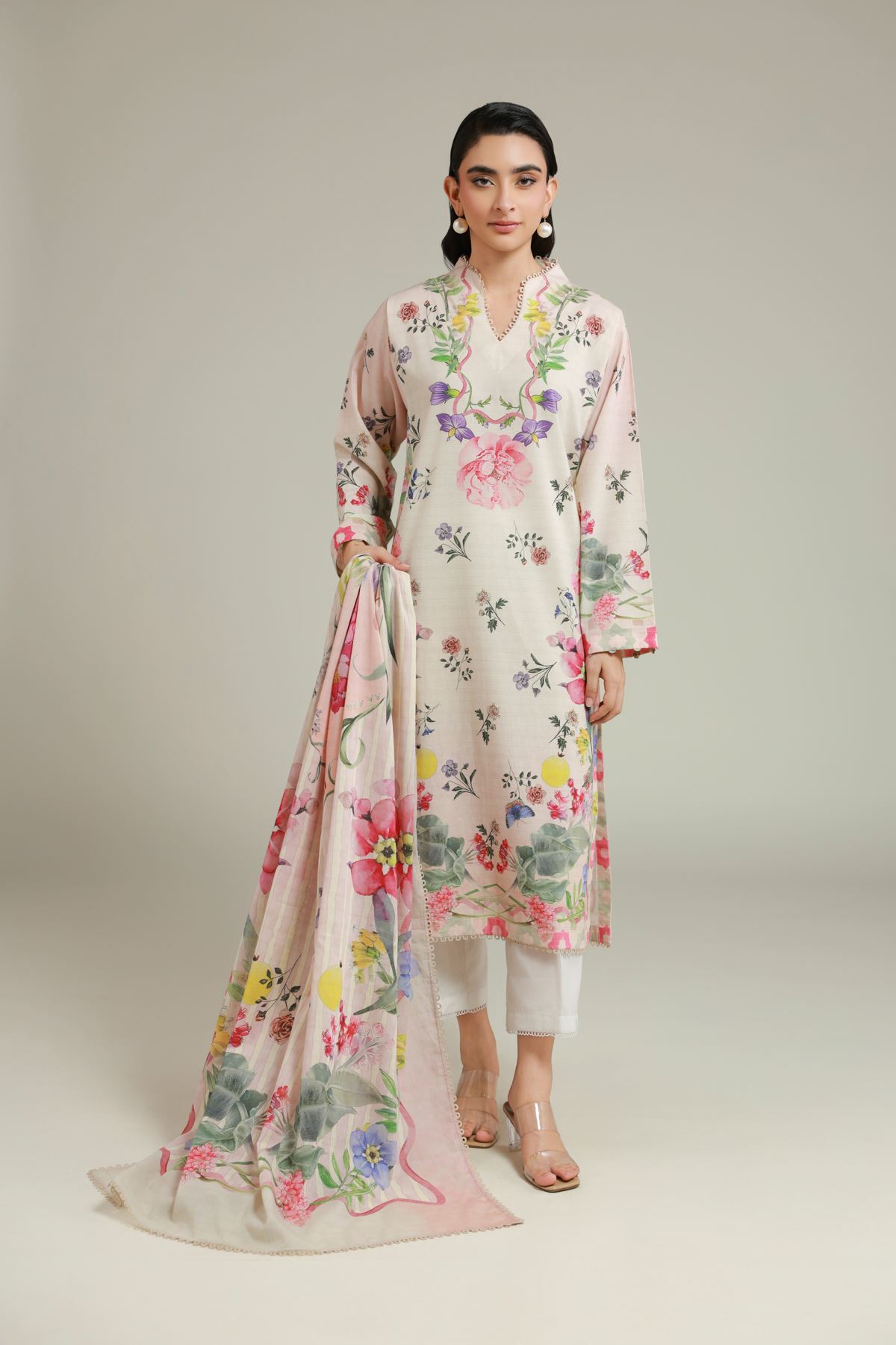 Printed Messuri Floral 3-piece Set - T-A22-26-108FI-VG