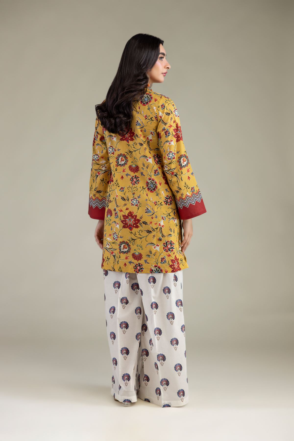 Printed Cambric Short Cambric Kurta - 1-26-250-B-H1-VG