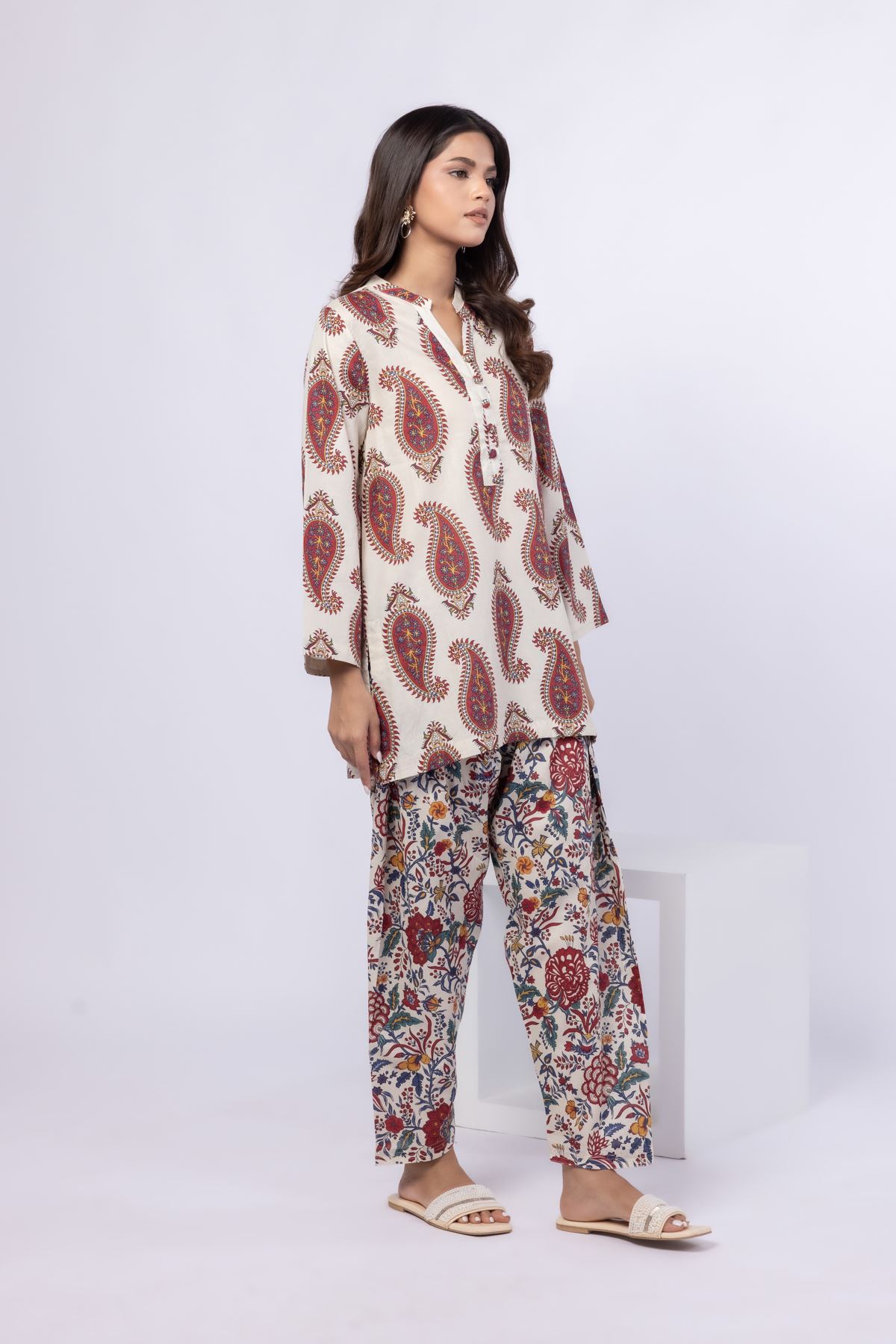 Printed Cambric Pants - 25-06-6E5-07BA-VG