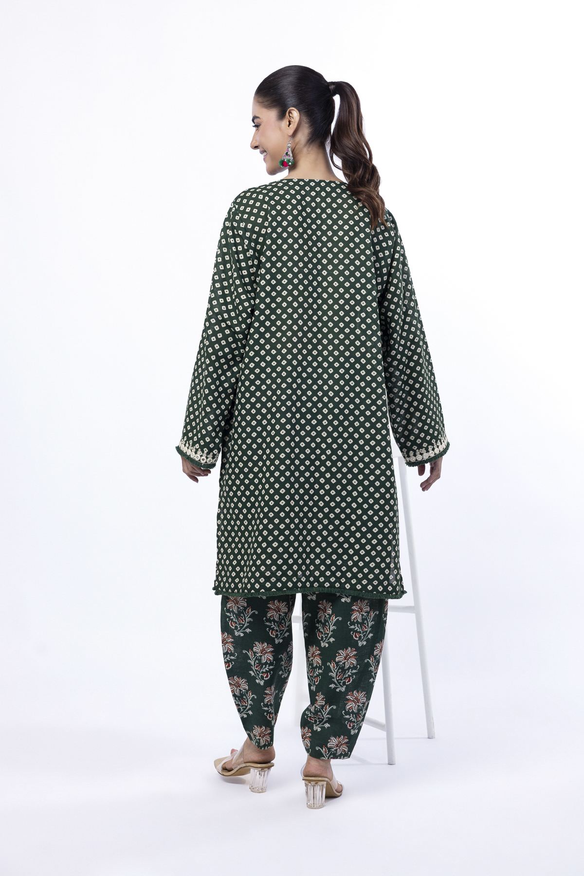 Embroidered Khaddar Fabrics 2 Piece | Top and Bottom - KN42YA-VG