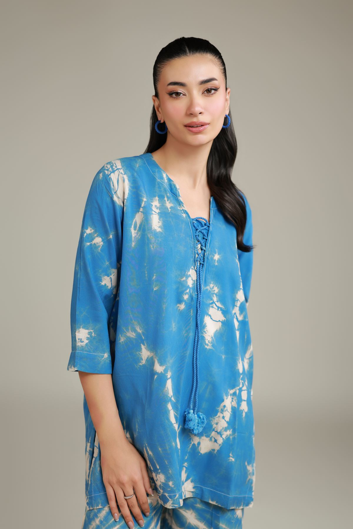Printed Raw Silk Printed Co-ord Set - R-SB25056A-VG