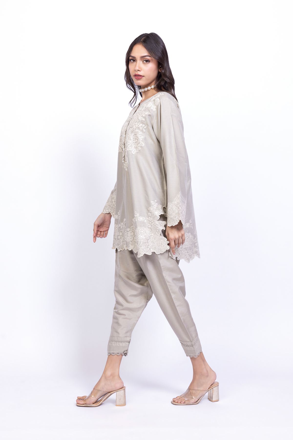 Dyed Raw Silk Pants - DDNN08AA-VG