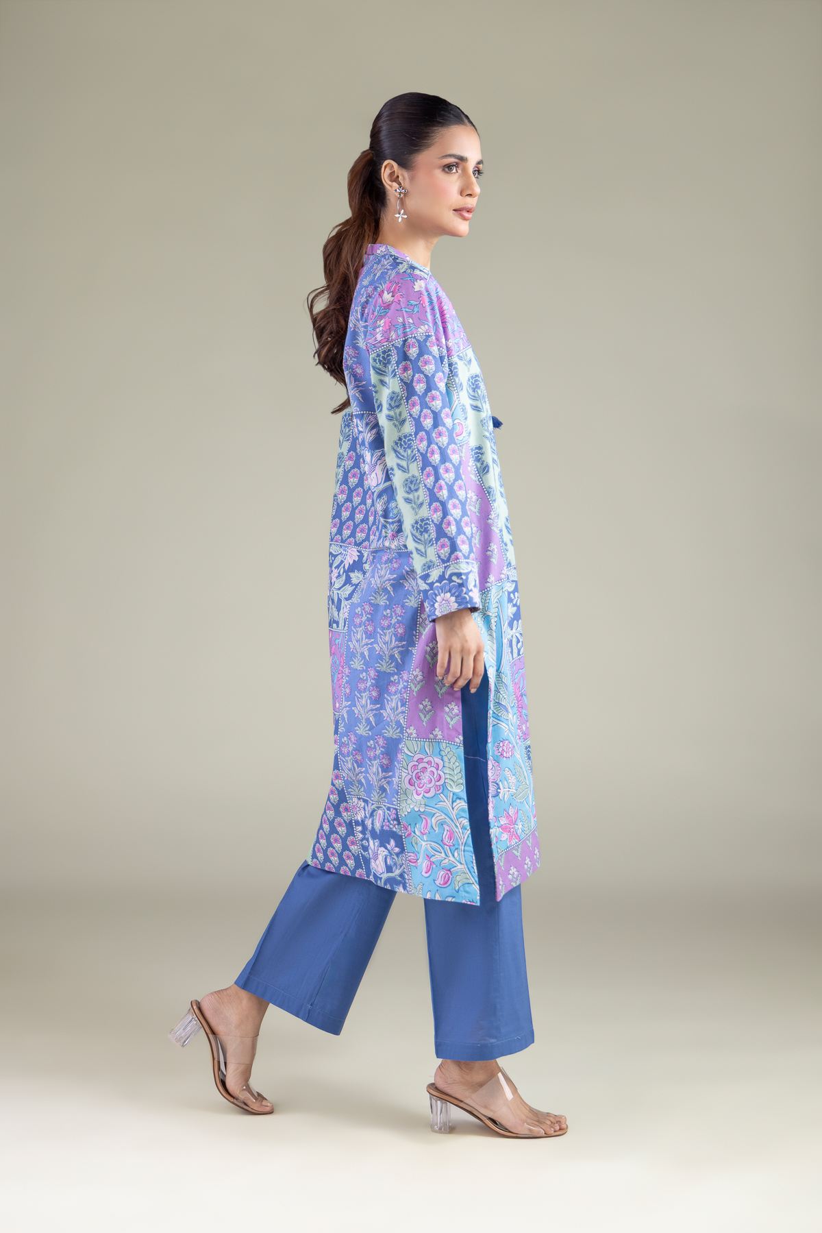 Printed Cambric Summer Solid Pants - 1-26-140-A-C-VG