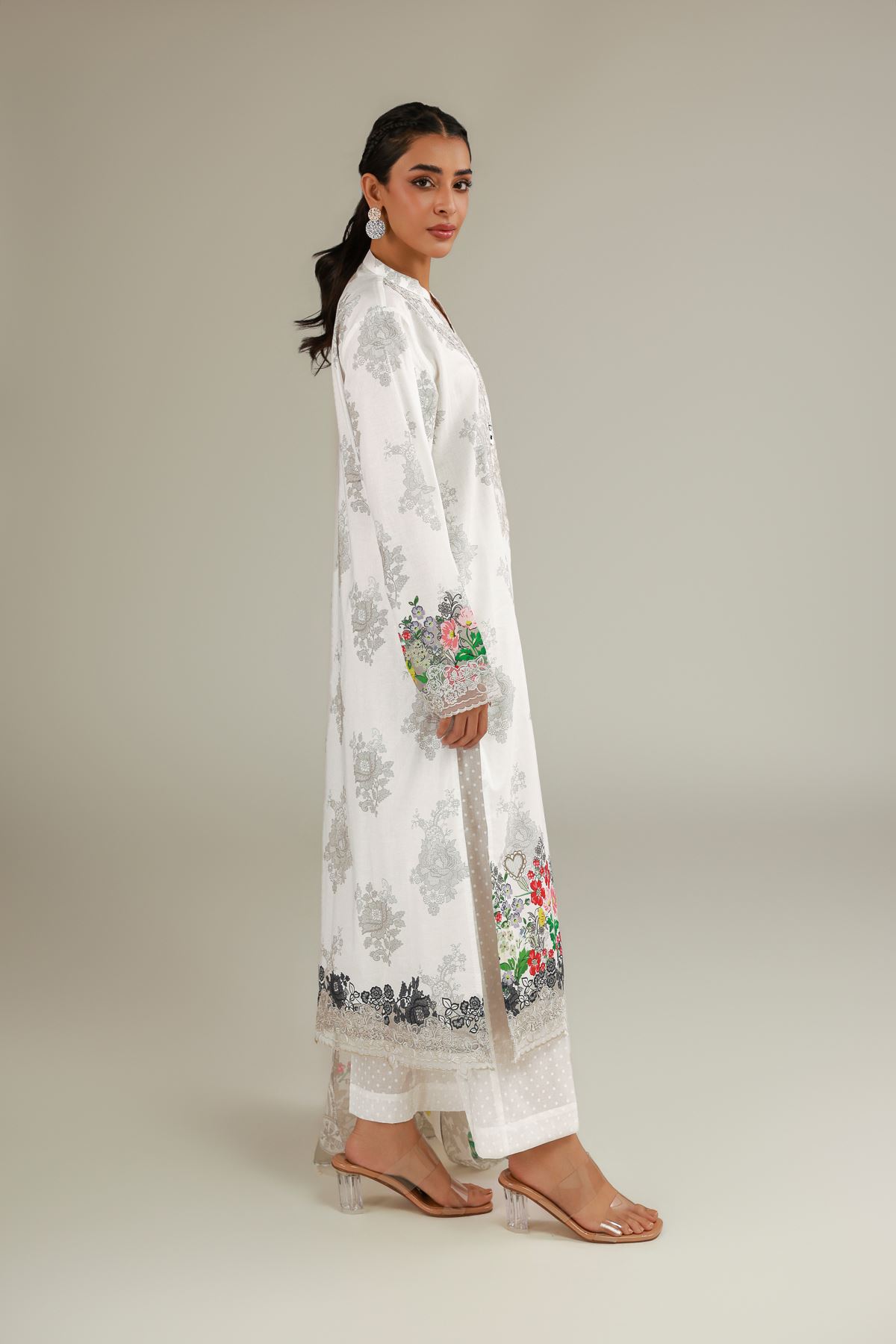 Embroidered Cambric Tailored 3-Piece Dress - T-A33-26-112FC1-VG