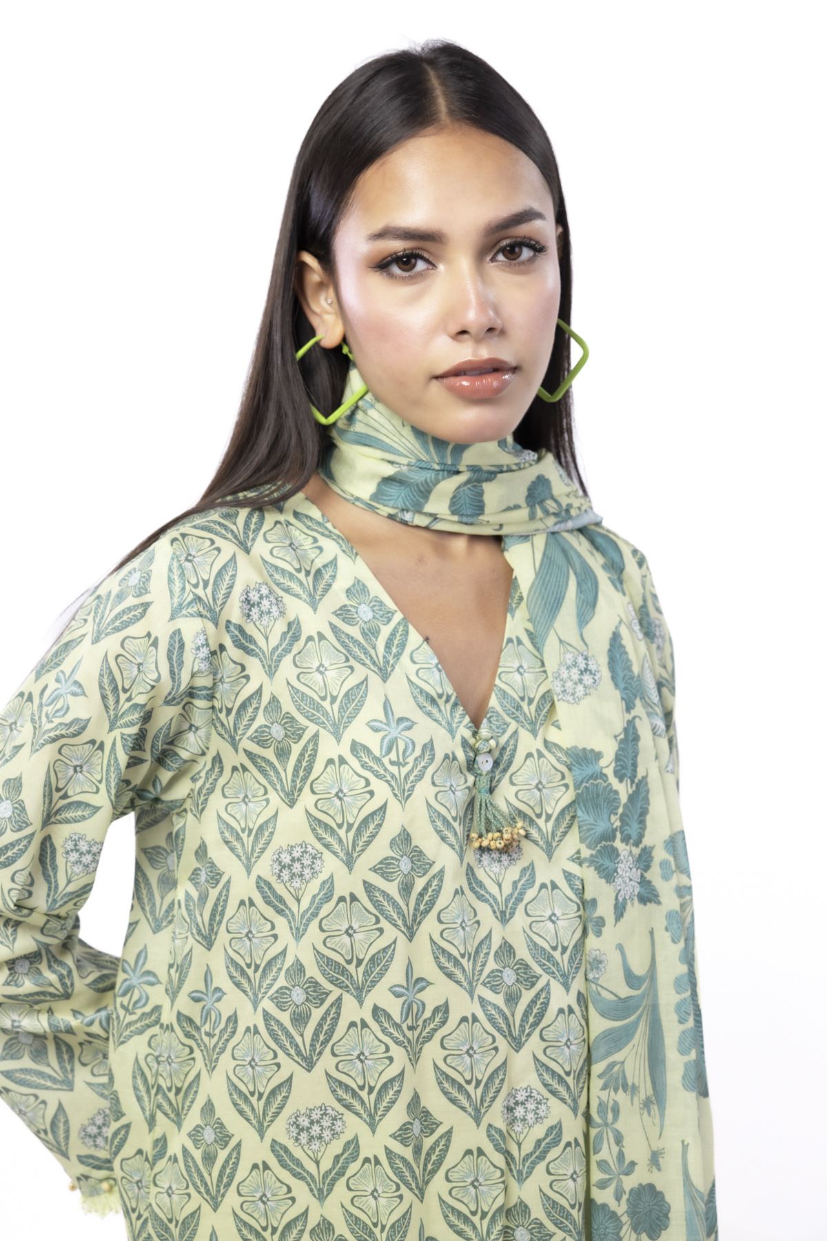 Printed Lawn Fabrics 3 Piece - CA02A-VG