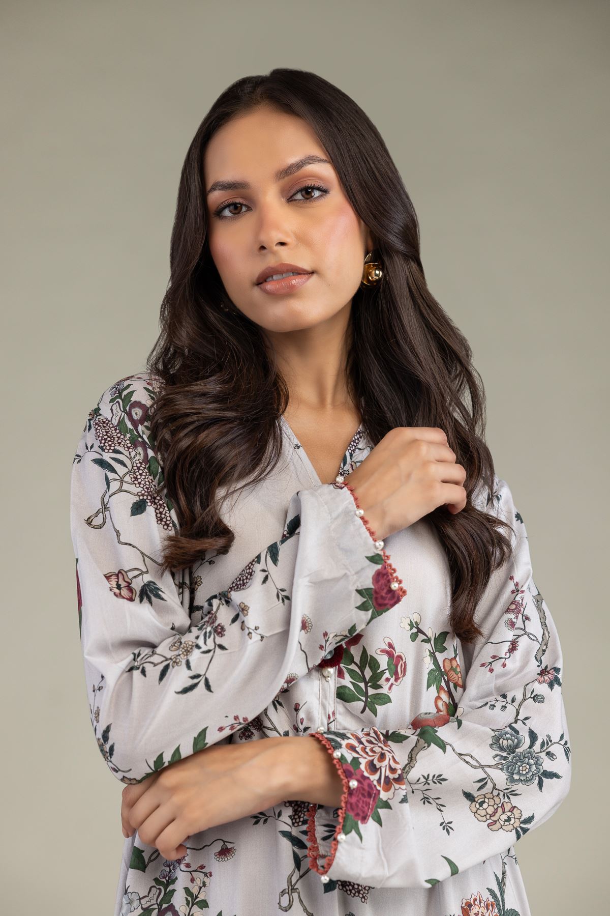 Printed Viscose Long Printed Kurta - 1-26-239-B-H2-VG
