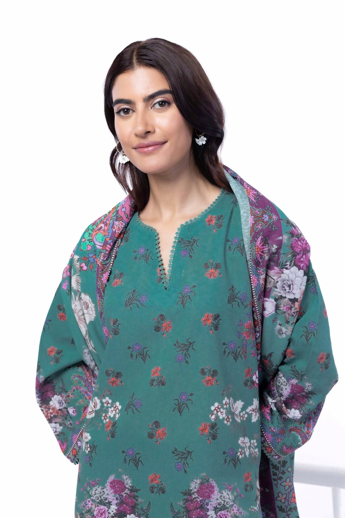 Printed Karandi Tailored 3 Piece - KN31AST-VG