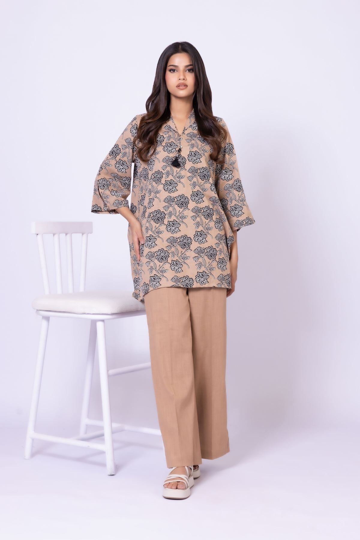 Dyed Heavy Textured Cotton Pants - 25-09-11E11-02TB-VG