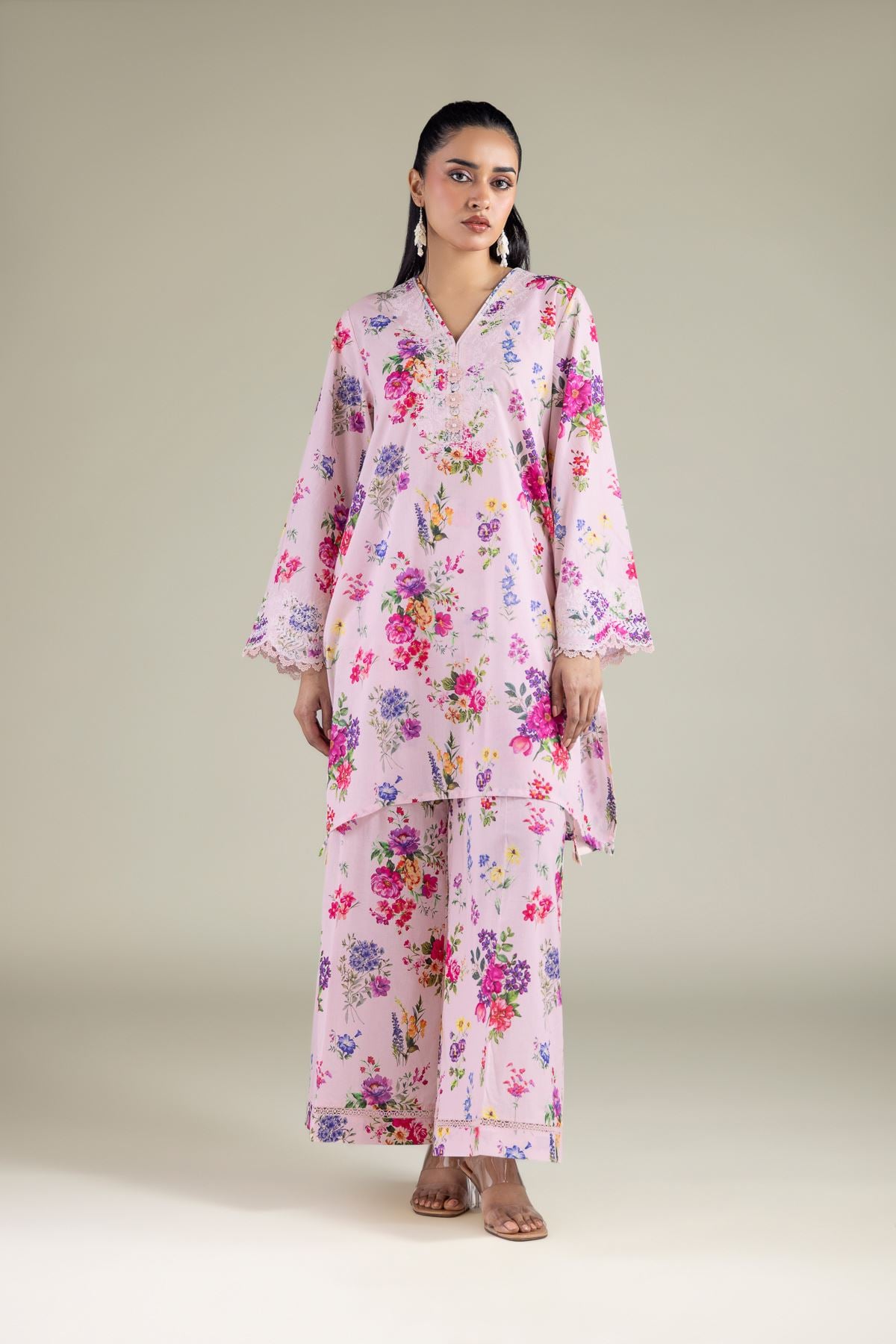 Embroidered Lawn 2-Piece Tailored Lawn - 1-26-131-A-B-VG