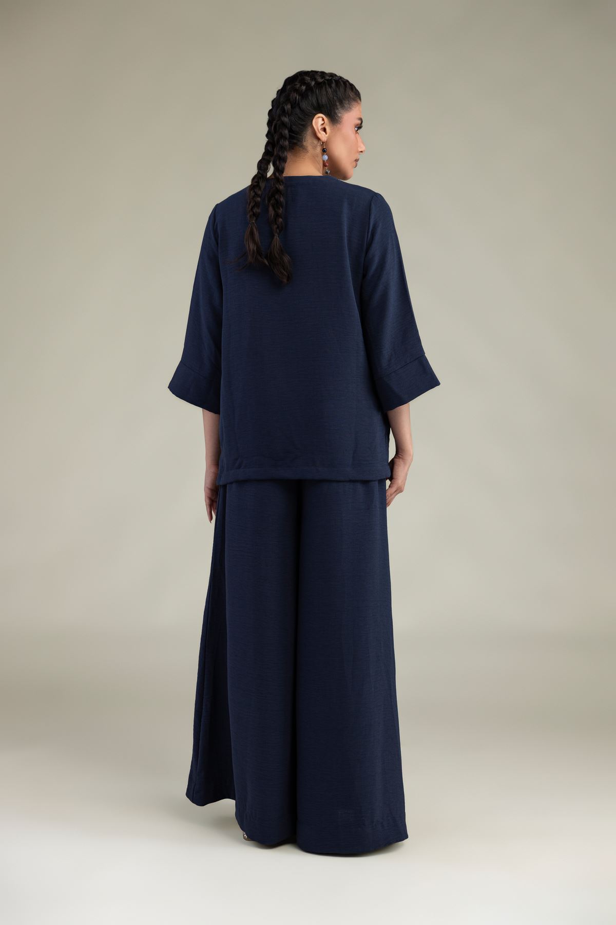Dyed Crepe Georgette Crepe Georgette Blouse - 2-26-308-A-B1-VG