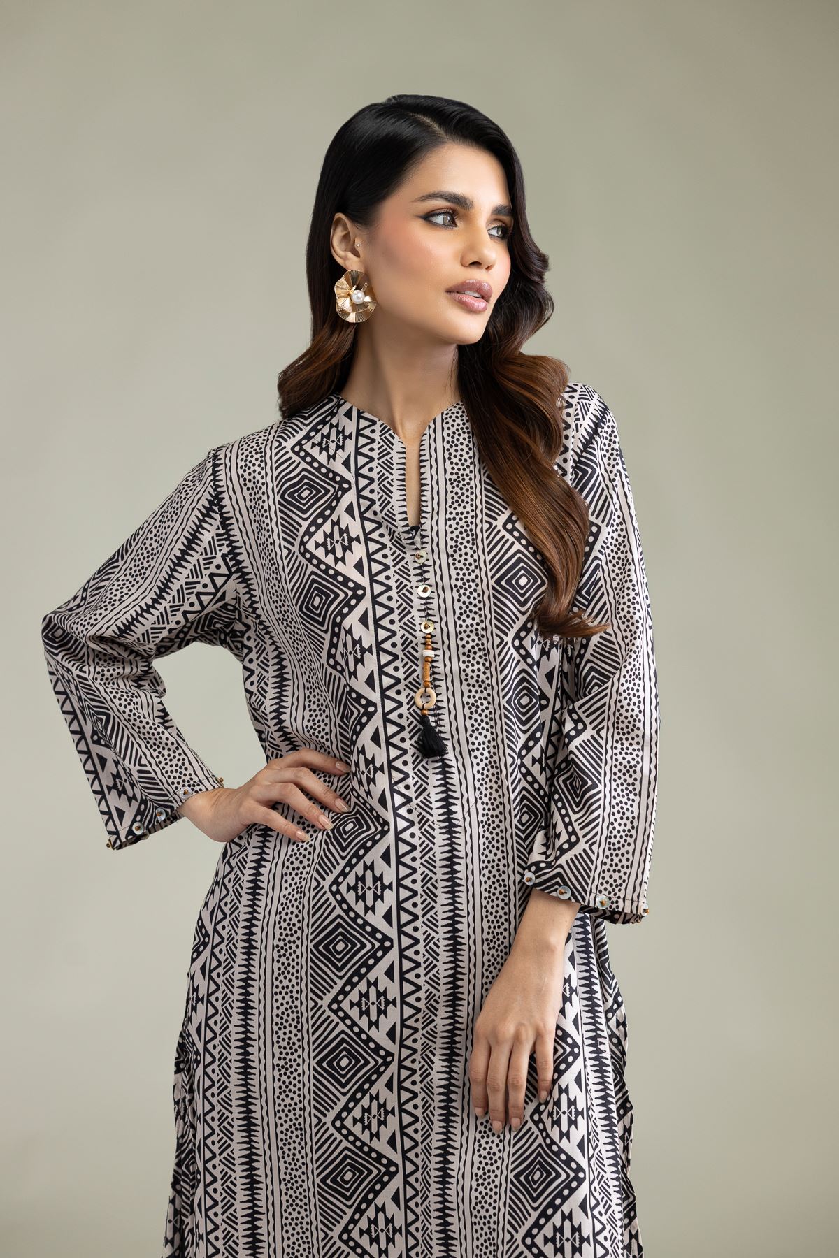 Printed Cambric Cambric Tailored 1-Piece - 1-26-102-A-F-VG