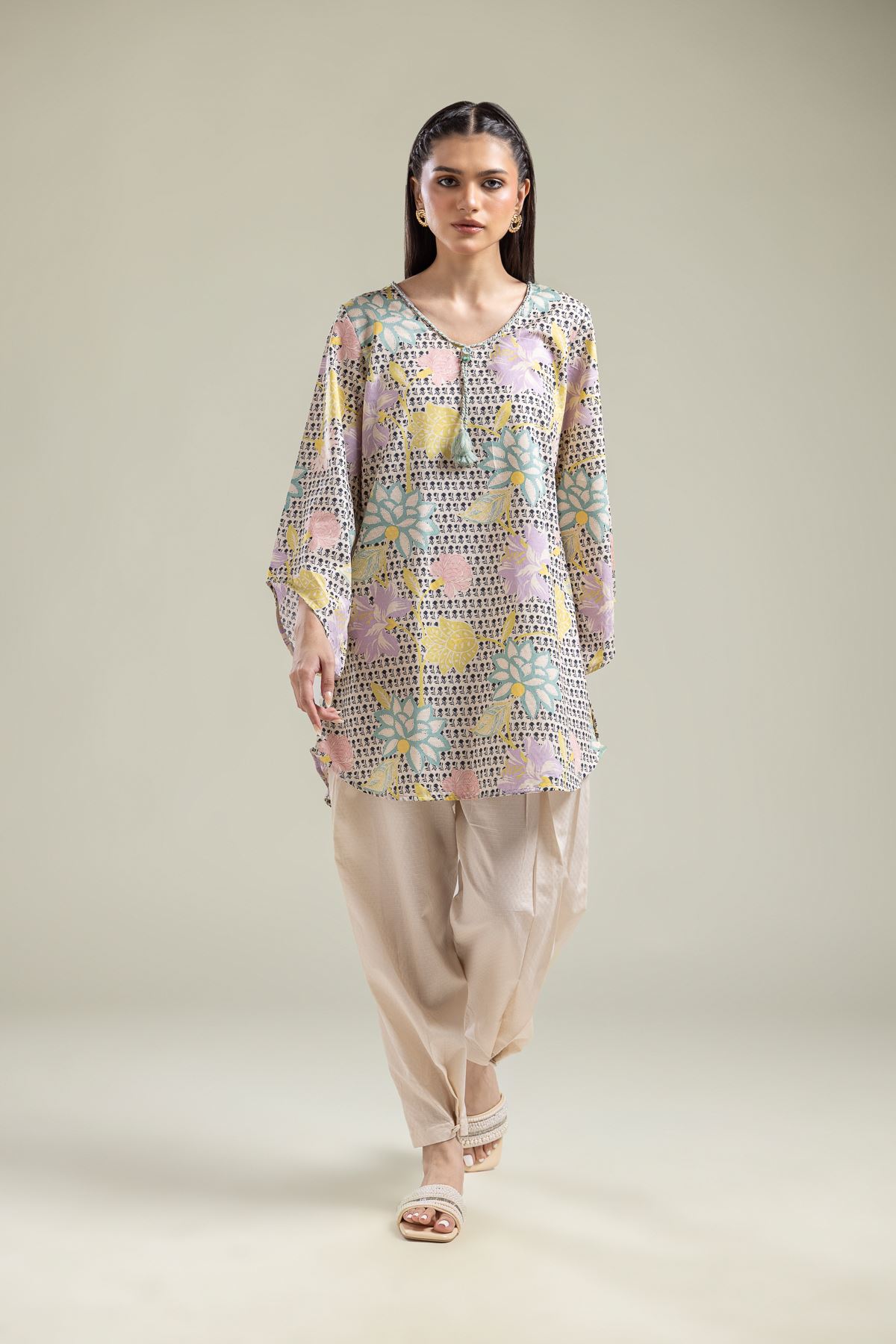 Printed Cotton Dobby Shalwar - 1-26-204-A-A1-VG