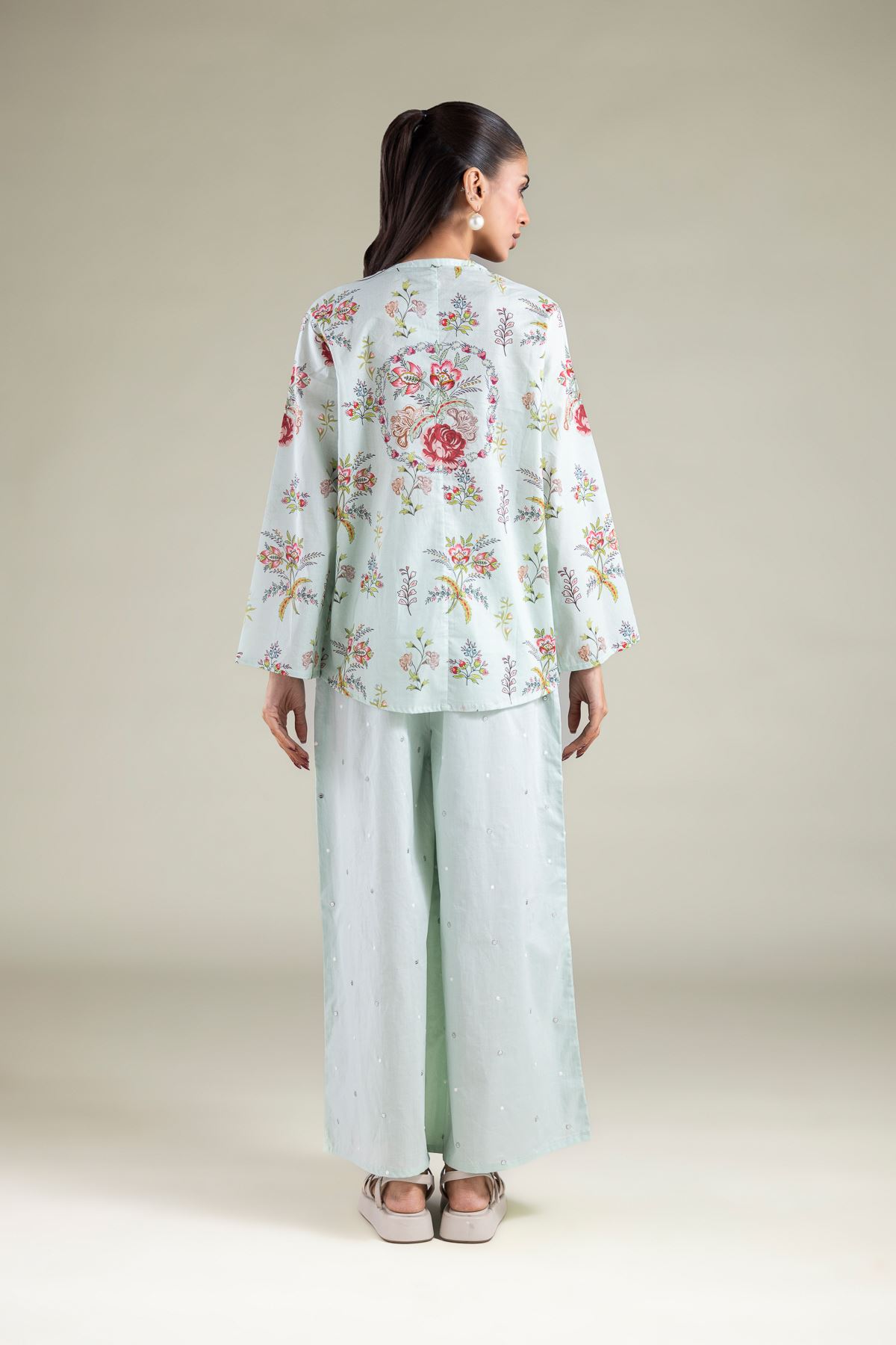 Embroidered Cambric Tunic - 6-26-105-A-C-VG