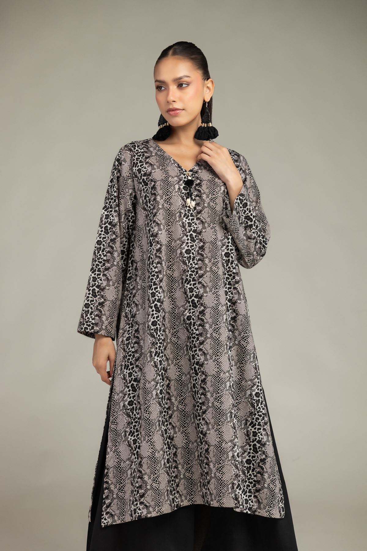 Printed Cambric Printed Cambric Kurta - 1-26-240-A-J1-VG