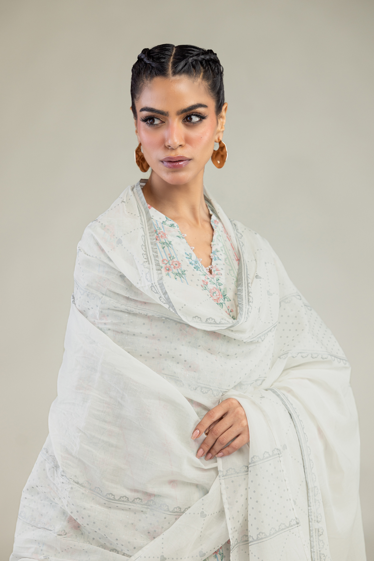 Printed Lawn Lawn Dupatta - 1-26-236-A-A1-VG