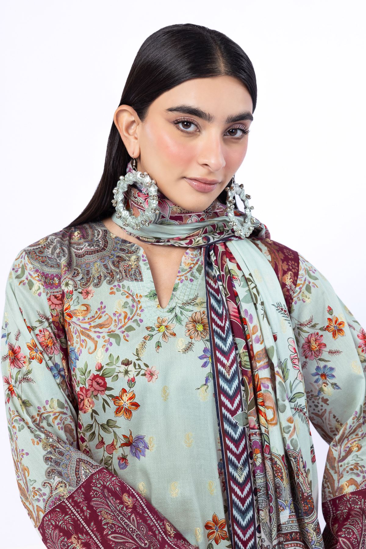 Printed Jacquard Fabrics 3 Piece - A33-26-108FD-VG