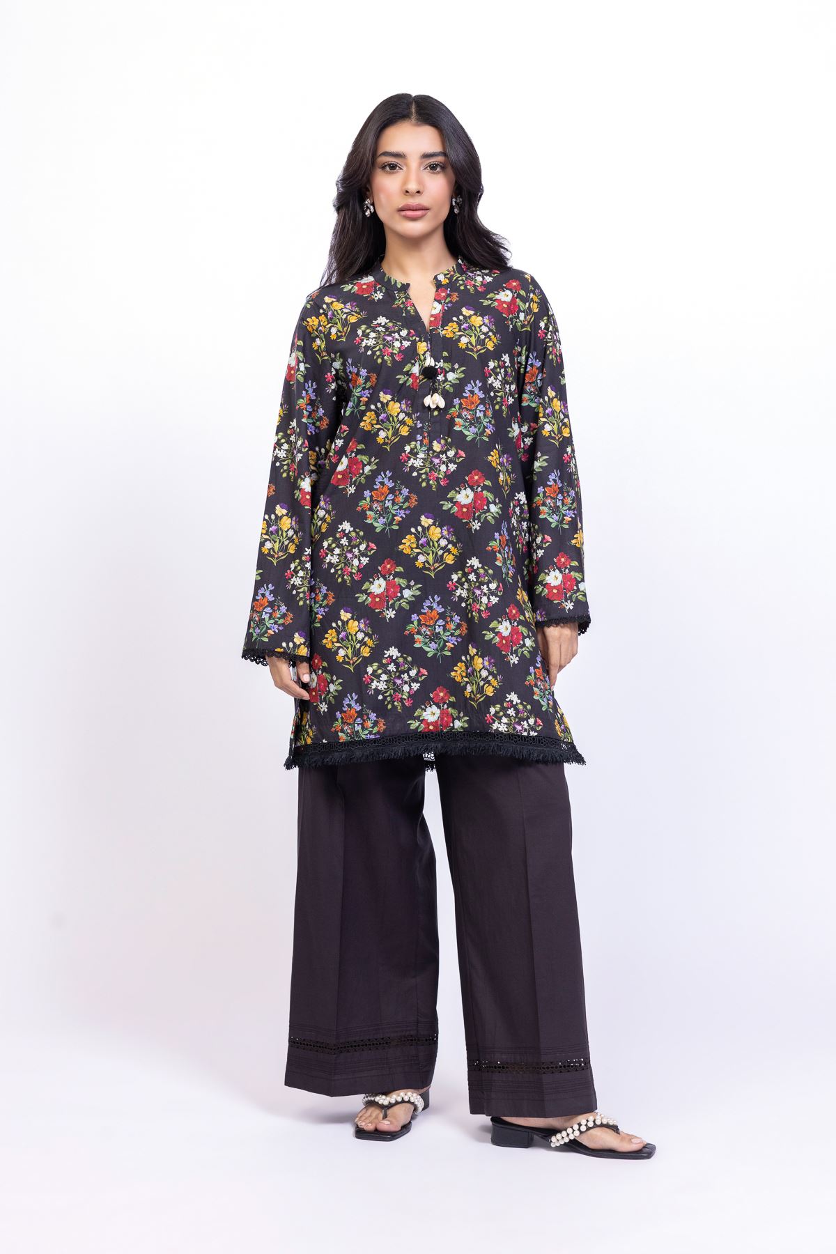 Dyed Cotton Viscose Pants - 25-10-12E10-08TA-VG
