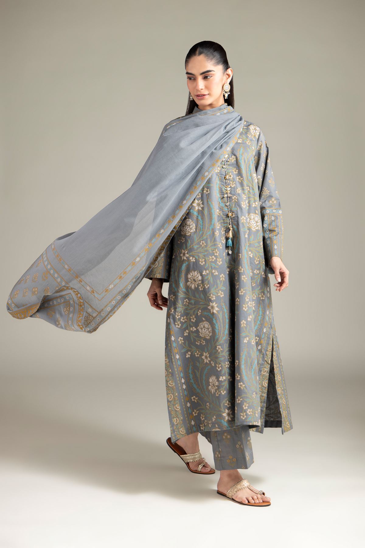 Lawn Dupatta - 6-26-102-A-B-VG