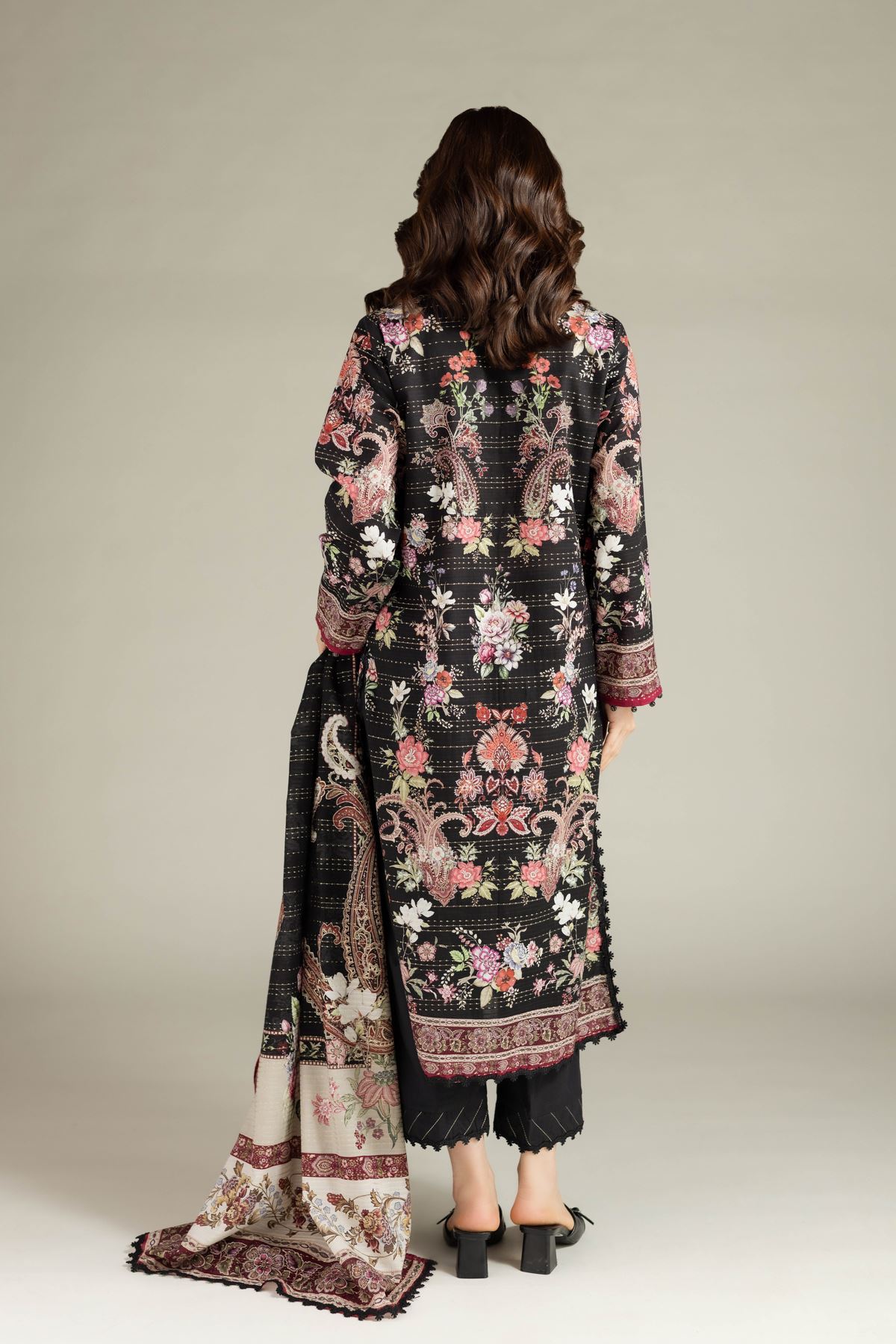 Printed Mesuri Dobby Tailored 3 Piece - T-A33-26-107FH-VG