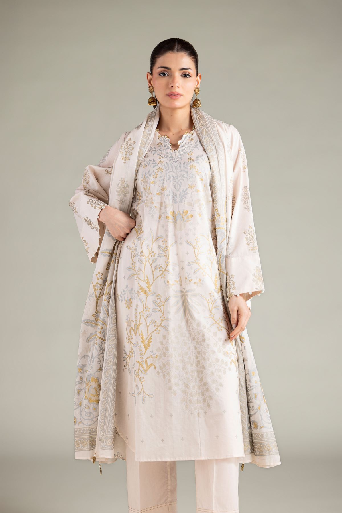 Printed Lawn Lawn 3-Piece Tailored - T-A11-26-118FI2-VG