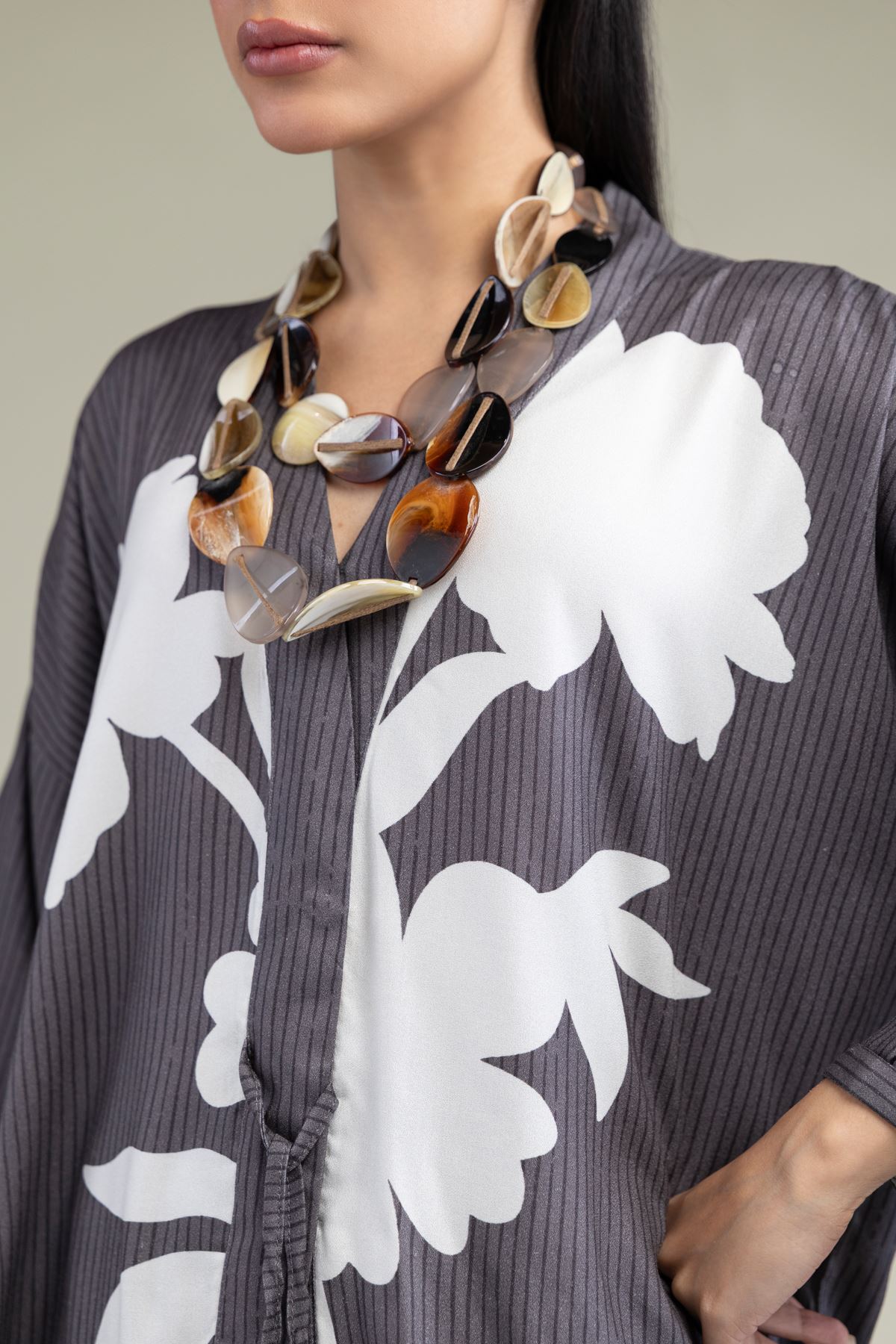 Printed Viscose Crepe Viscose Crepe Shirt - 6-26-206-A-J1-VG
