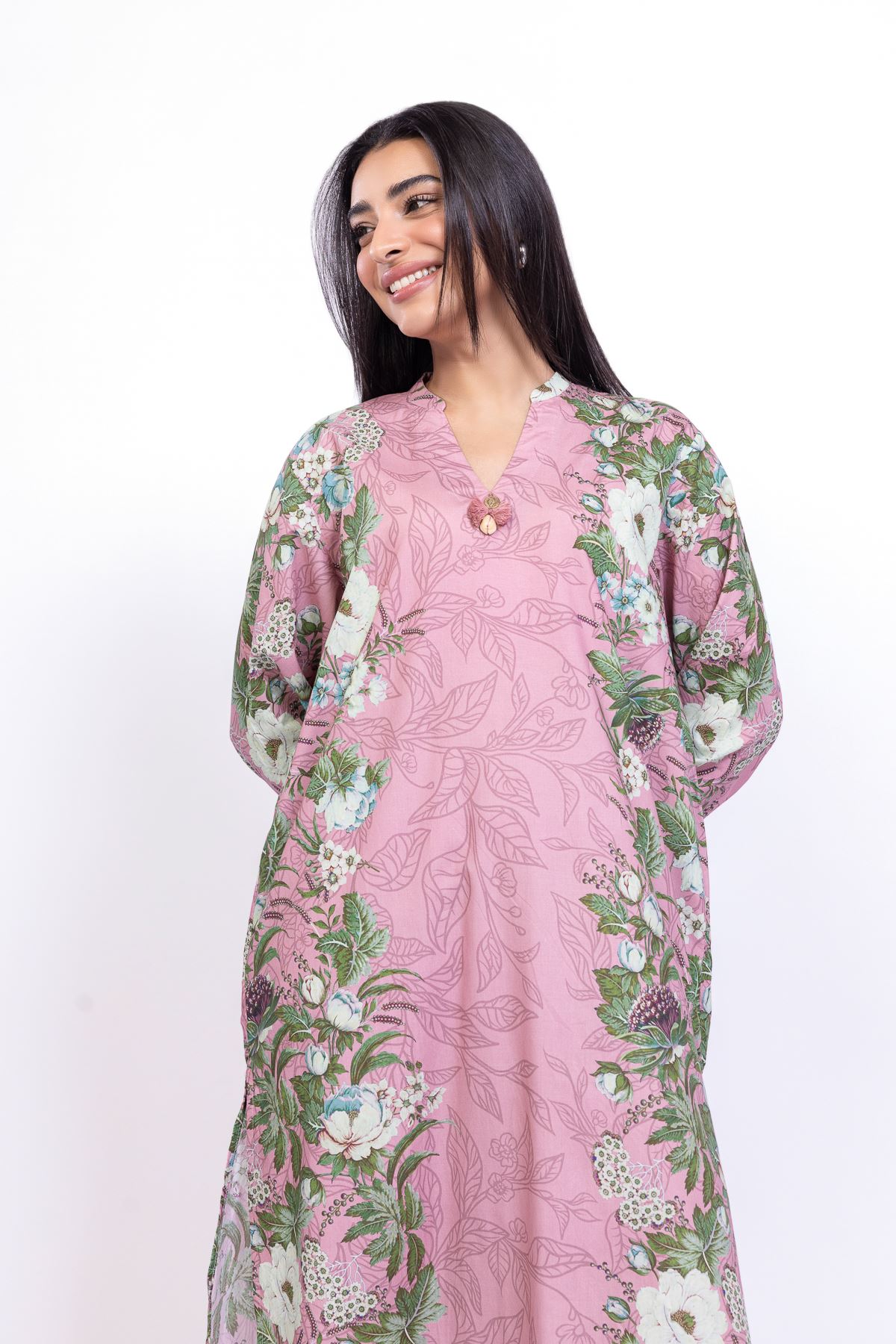 Printed Cotton Viscose Kurta - 25-09-11E2-08TA-VG