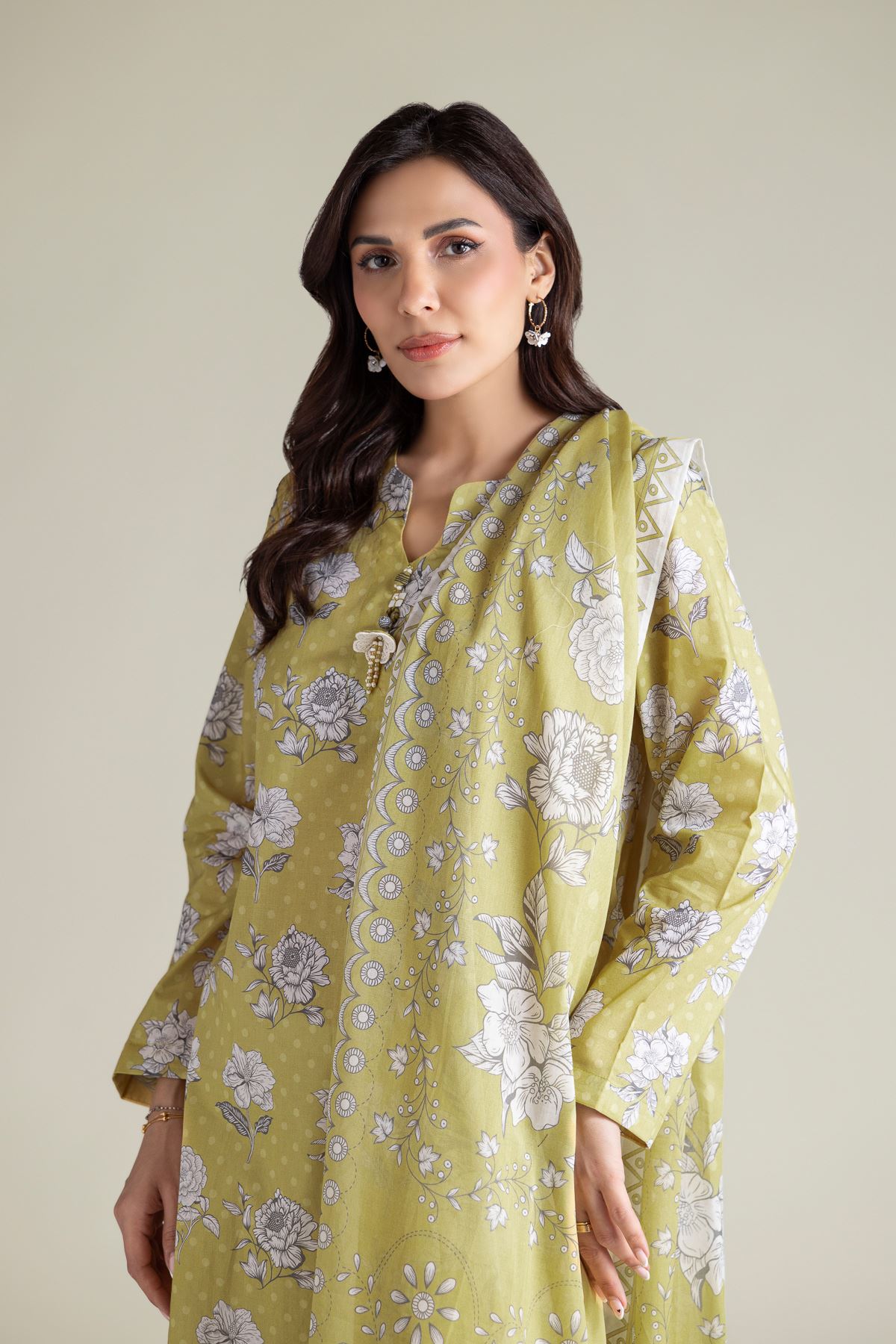 Printed Lawn Fabrics 3 Piece - A11-26-118FI2-VG