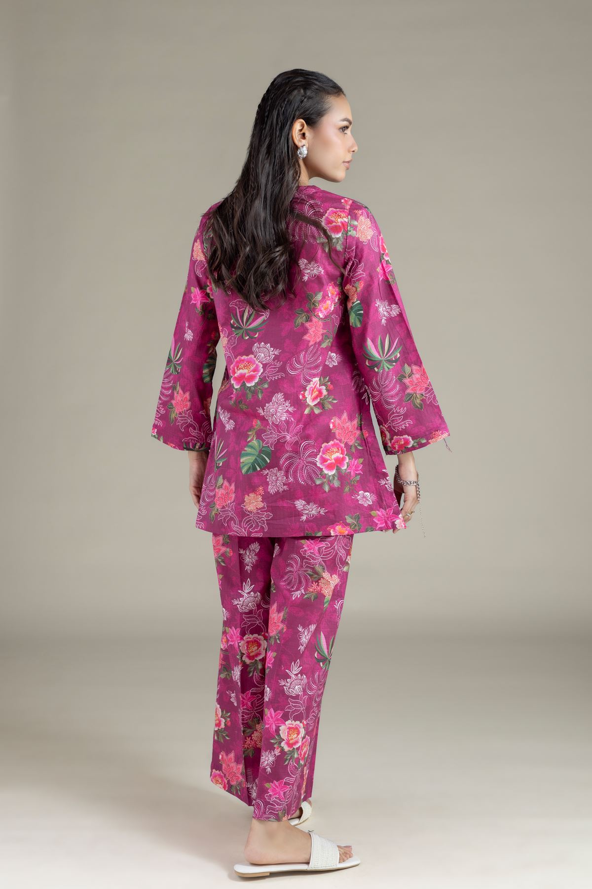 Printed Cotton Dobby Kurta - 25-10-12E12-07TA-VG