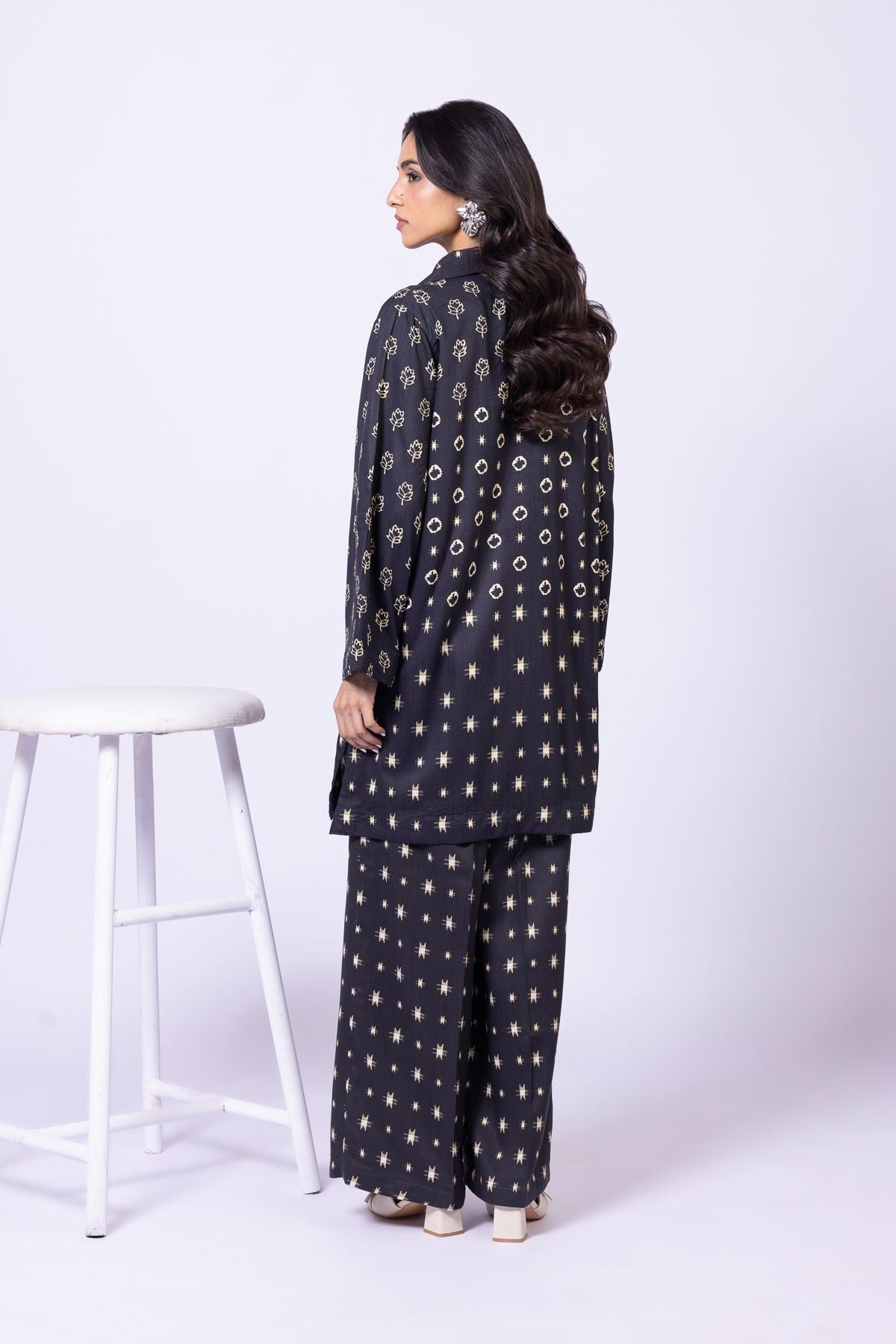 Printed Marina Kurta - 25-09-10E3-01TA-VG