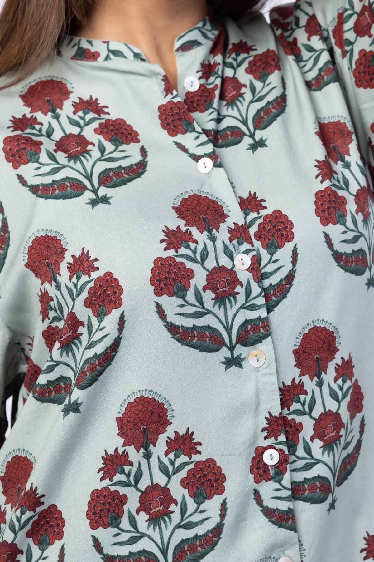 Printed Viscose Crepe Kurta - 25-09-9S1-04TA-VG