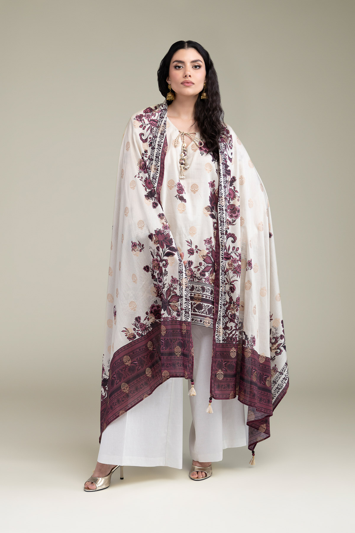 Printed Jacquard Fabrics 3 Piece - T-A33-26-207FD1-VG