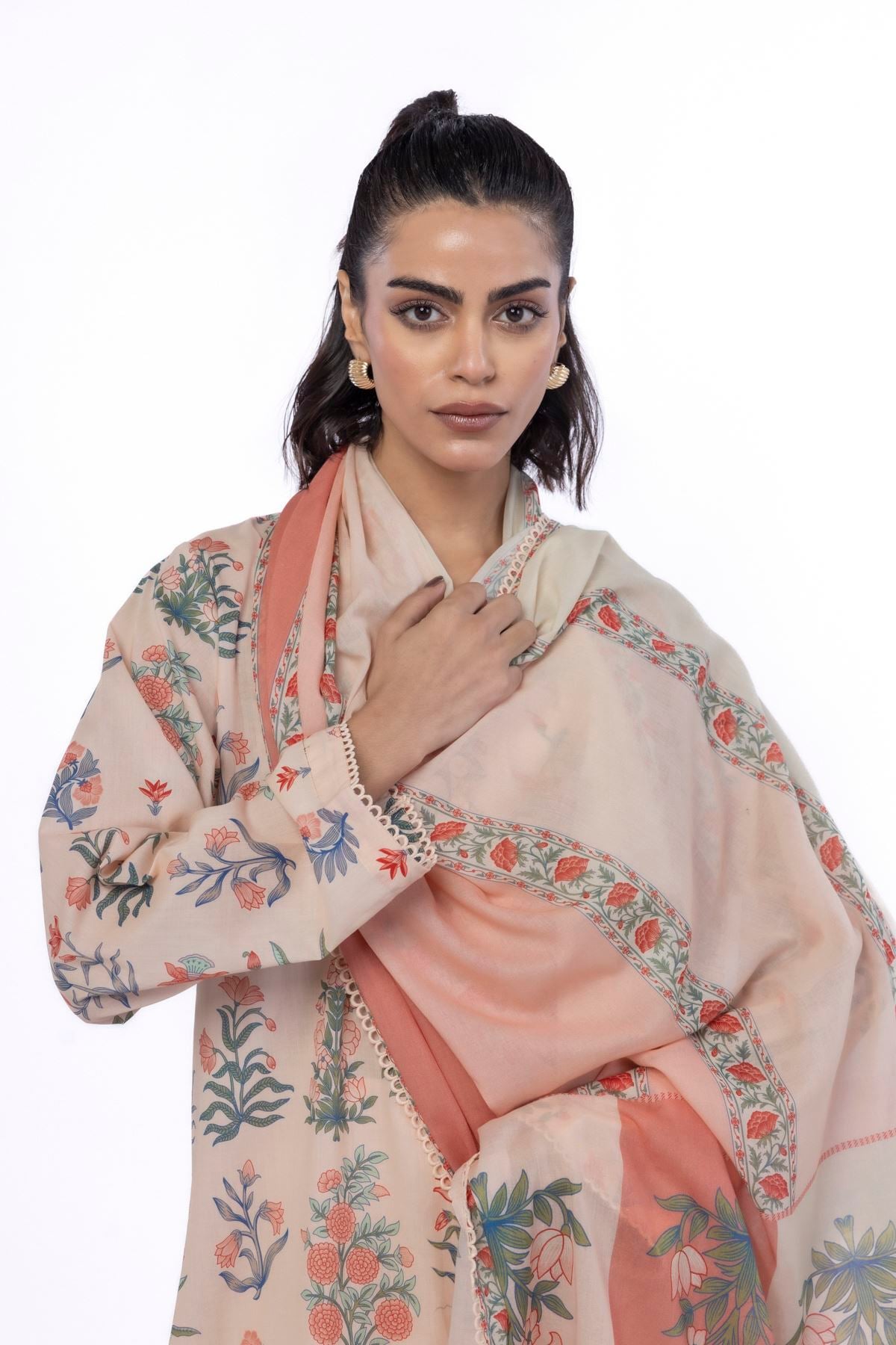 Printed Lawn Fabrics 3 Piece - KW32B-VG