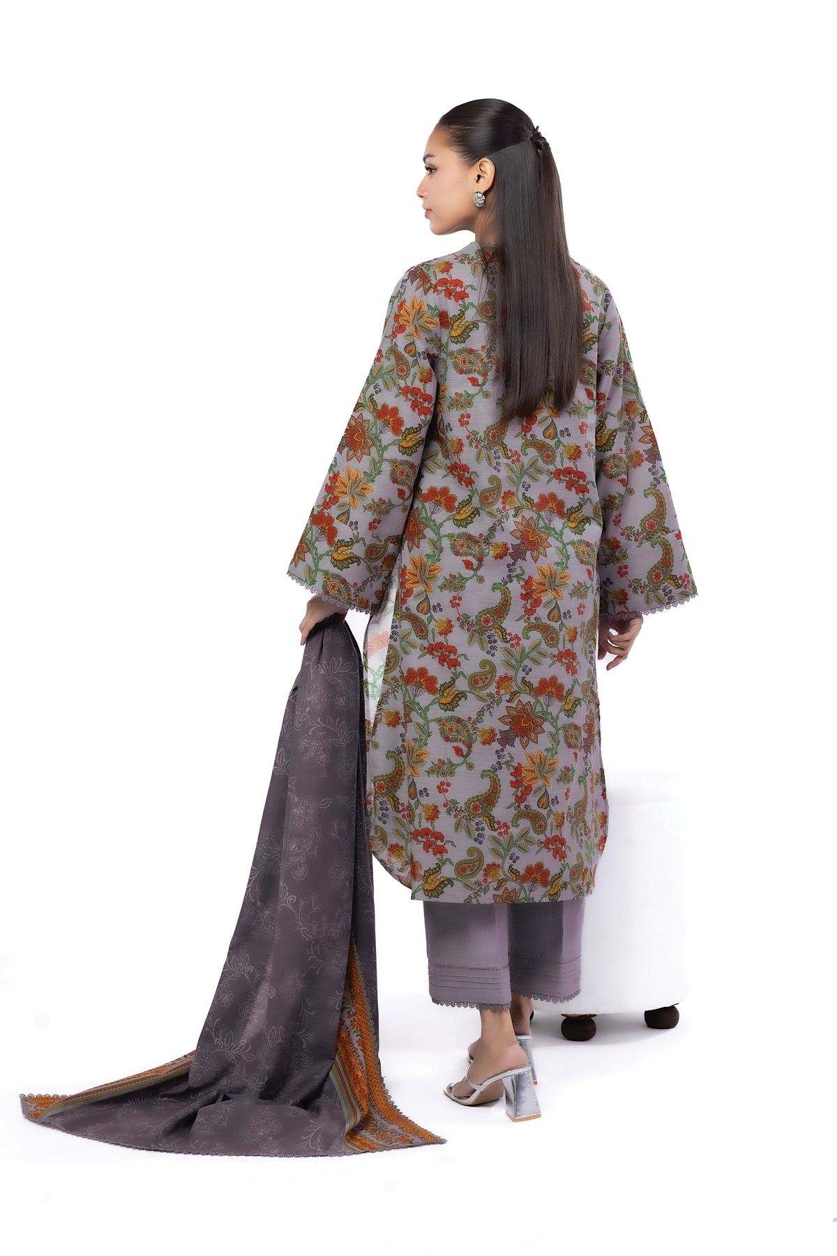 Printed Khaddar Tailored 3 Piece - KN31AST-VG
