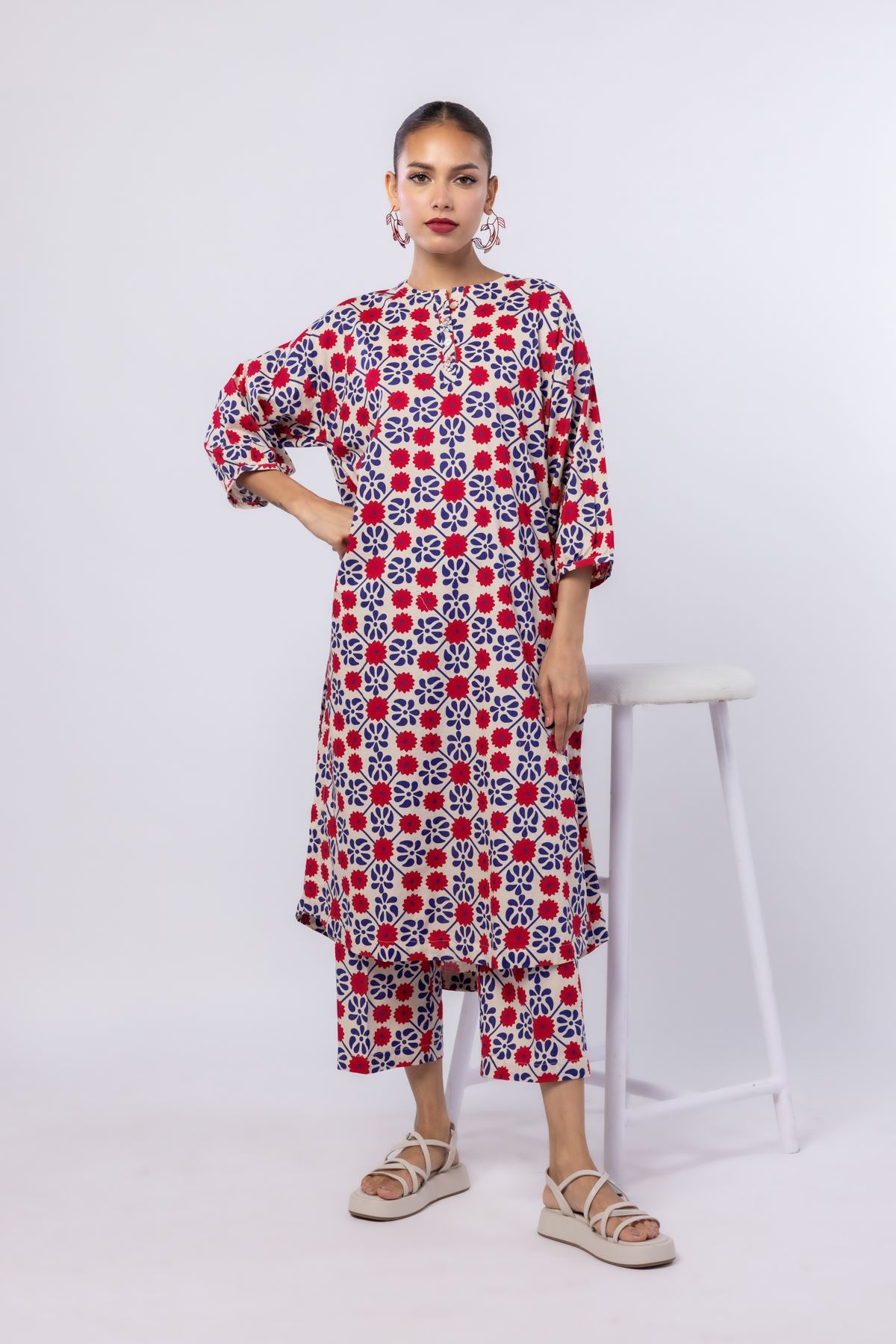 Printed Cambric Pants - 25-04E41-08BB-VG