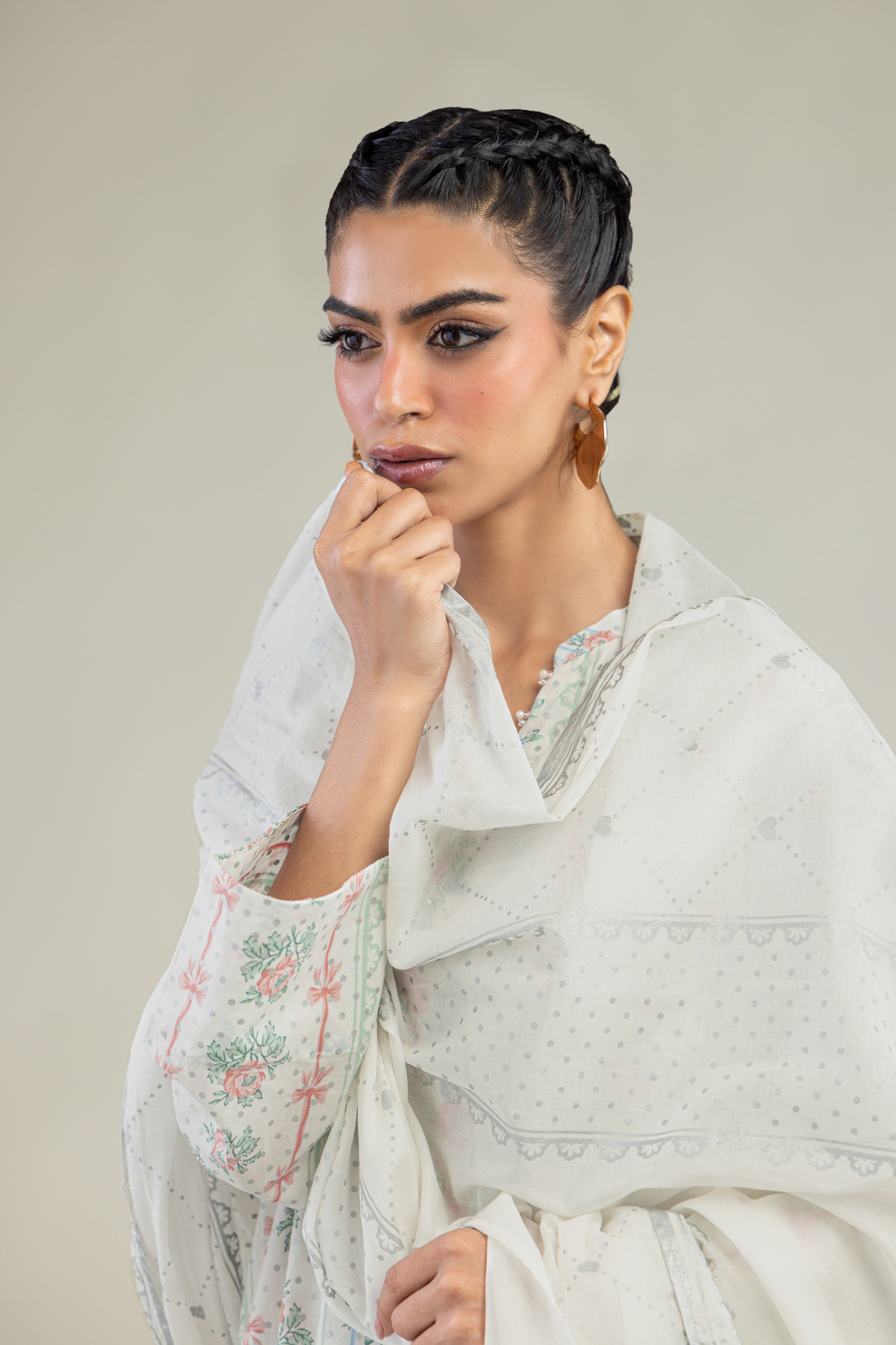 Printed Lawn Lawn Dupatta - 1-26-236-A-A1-VG