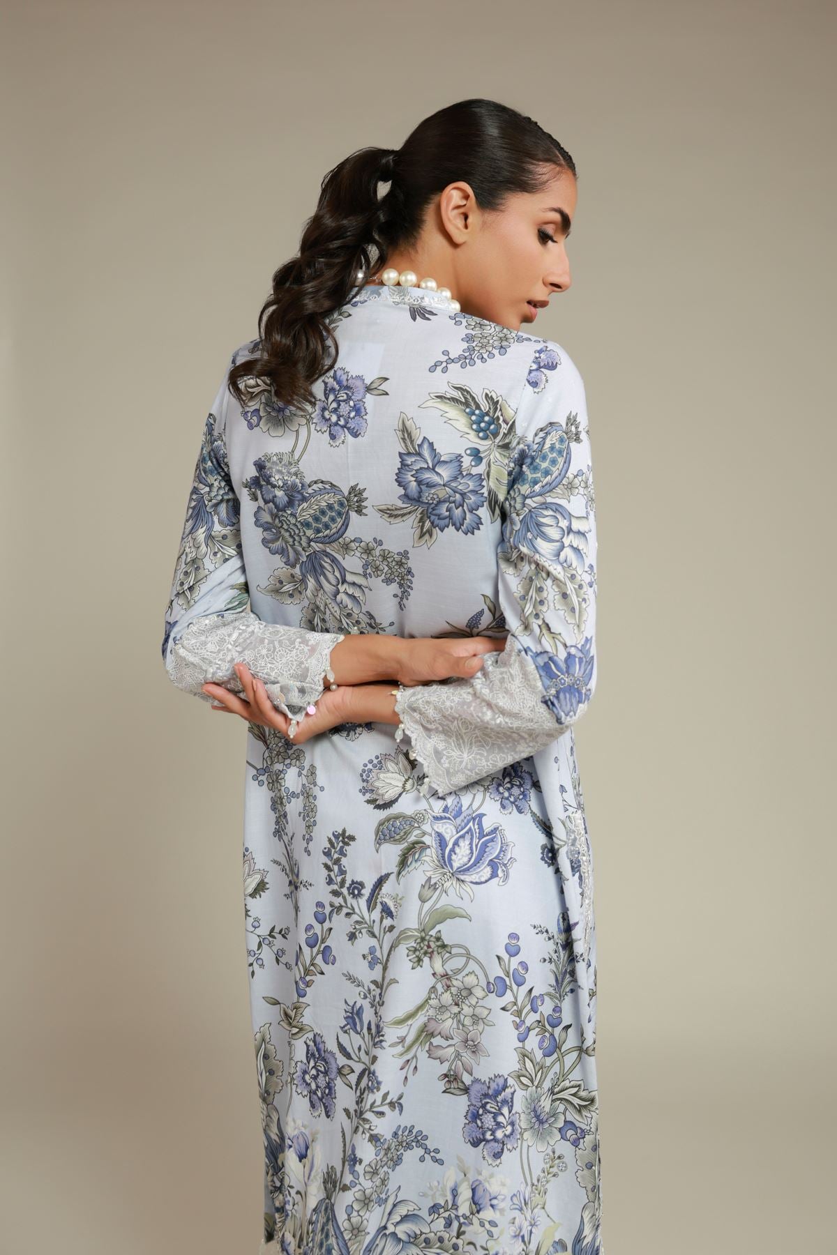 Embroidered Raw Silk Kurta - 1-26-108-A-F-VG