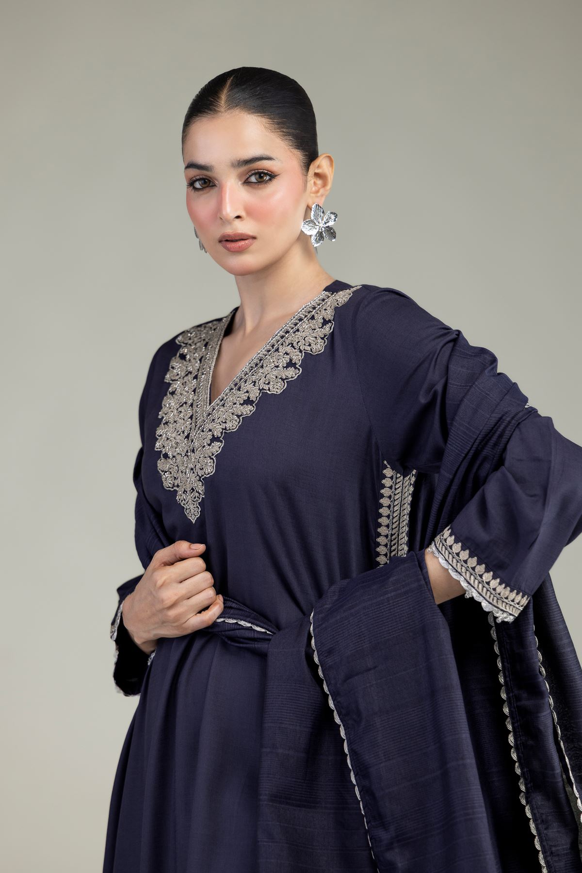 Printed Polyester Silk Polyester Silk Dupatta - 2-26-203-A-B1-VG