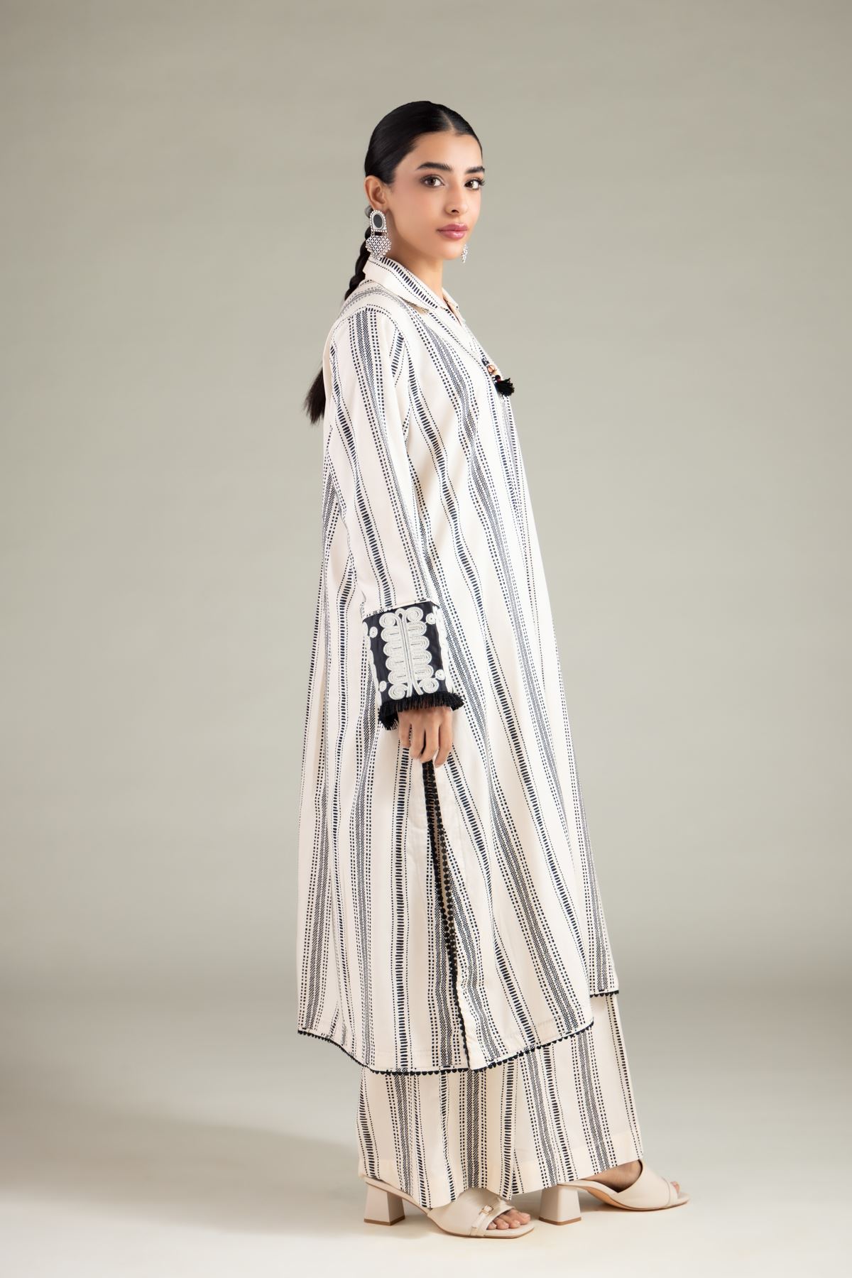 Embroidered Cotton Viscose Kurta - 1-26-125-A-D-VG