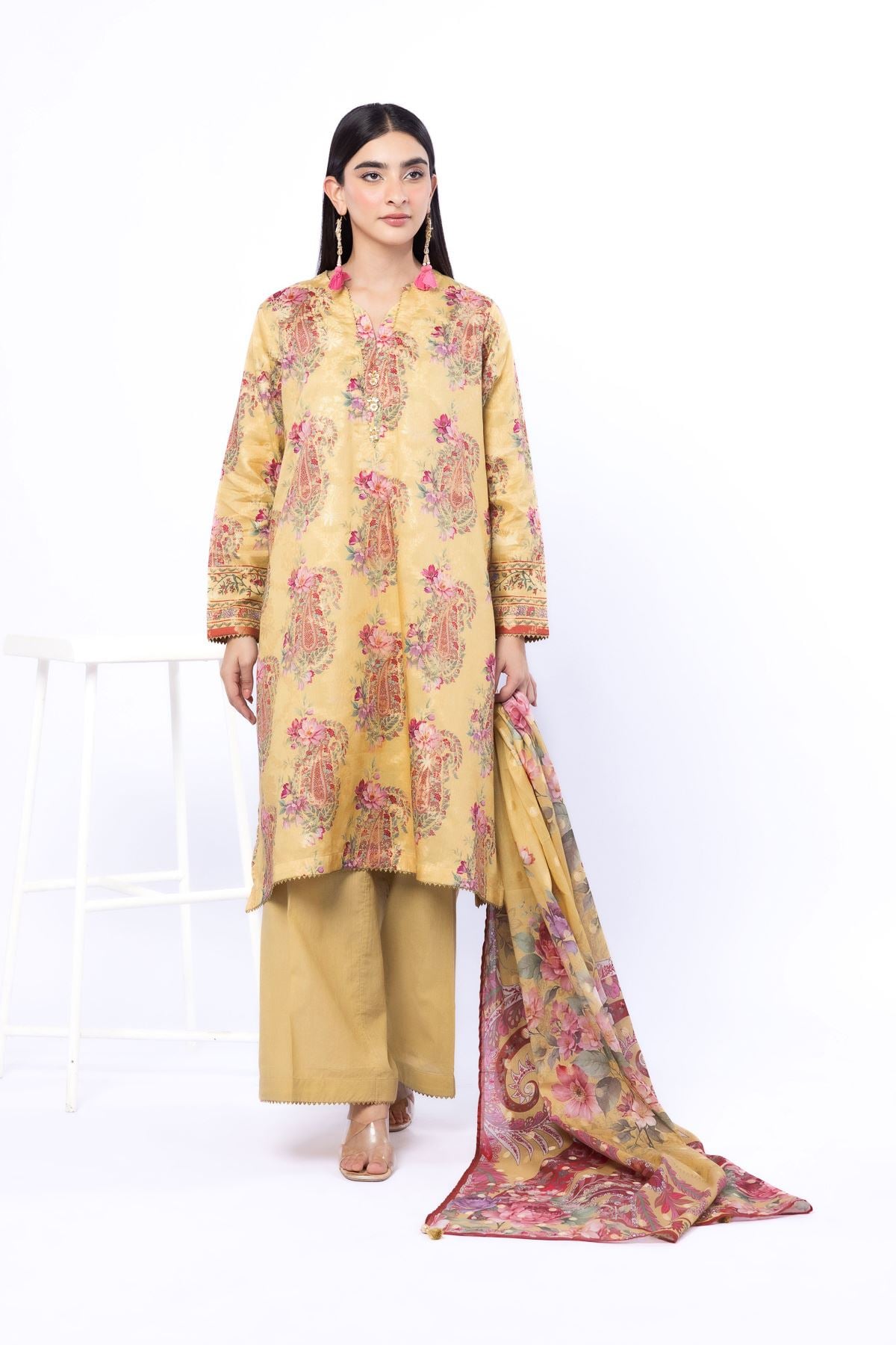 Printed Jacquard Fabrics 3 Piece - A33-26-104FB1-VG