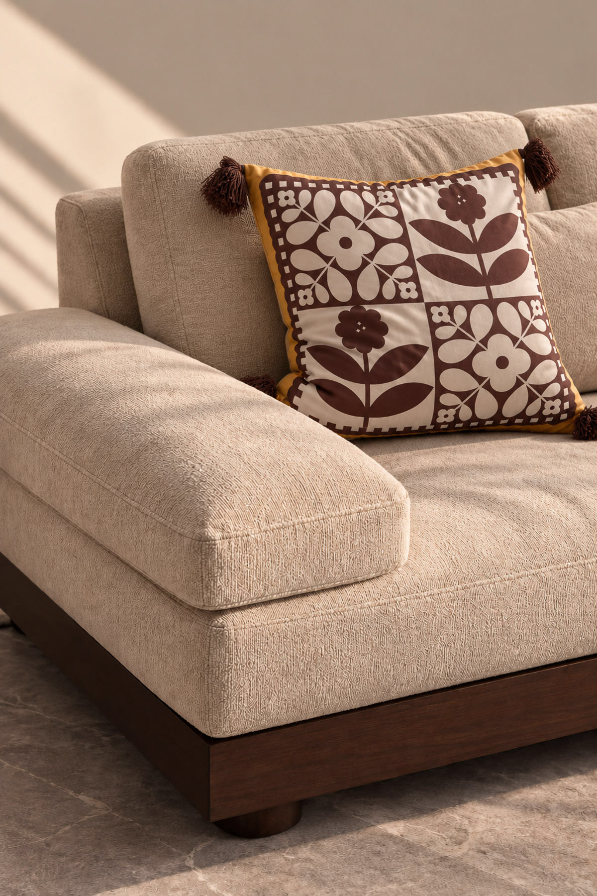 Printed Poly Sateen 16x16in Cushion Cover - 2-26-202-A-D-VG