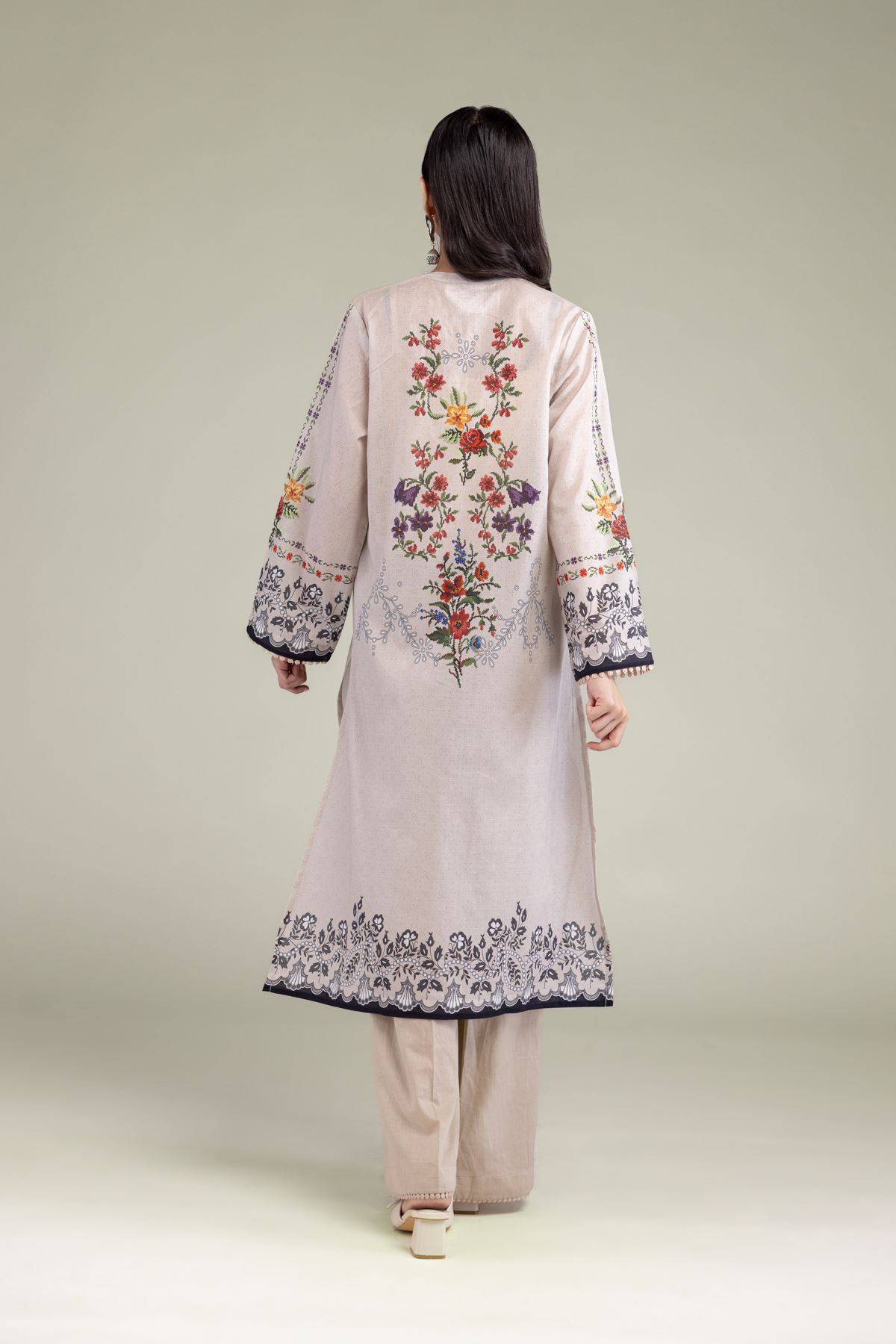Printed Lawn Lawn Tailored 2-Piece Set - 1-26-224-B-A1-VG